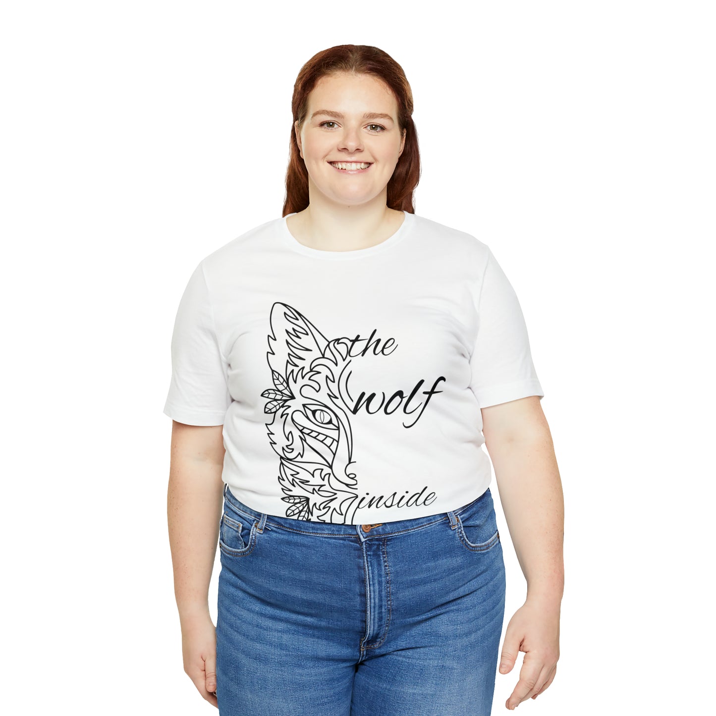 Plus size wolf T-shirt