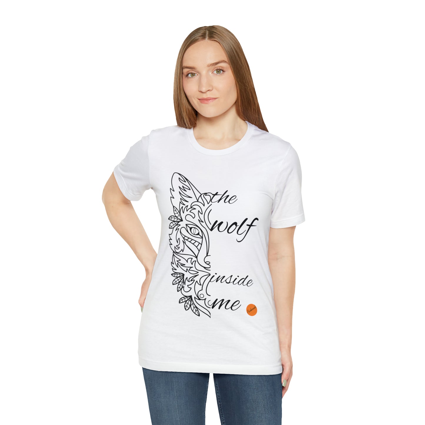 T-shirt with wolf print