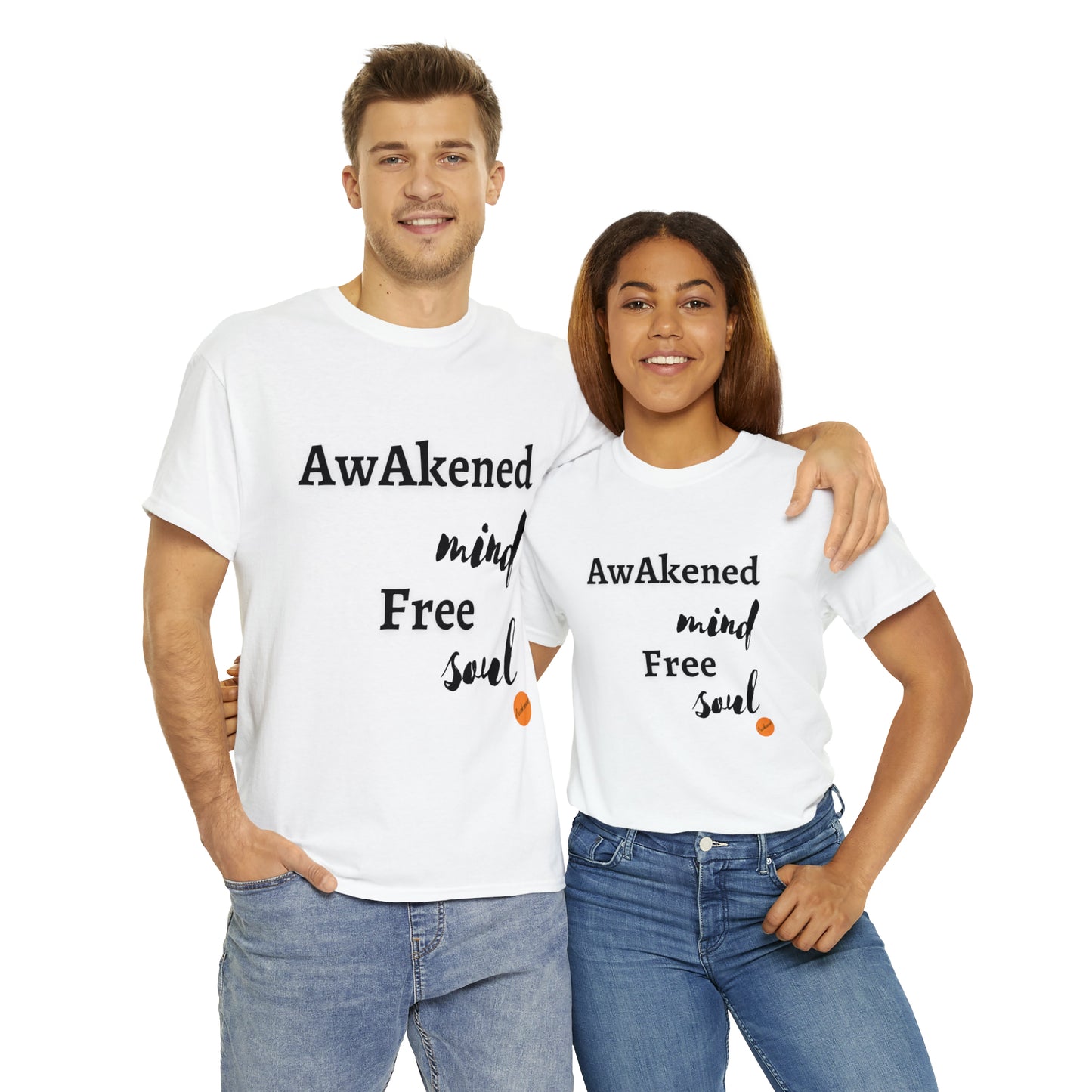 white T-shirt for couples
