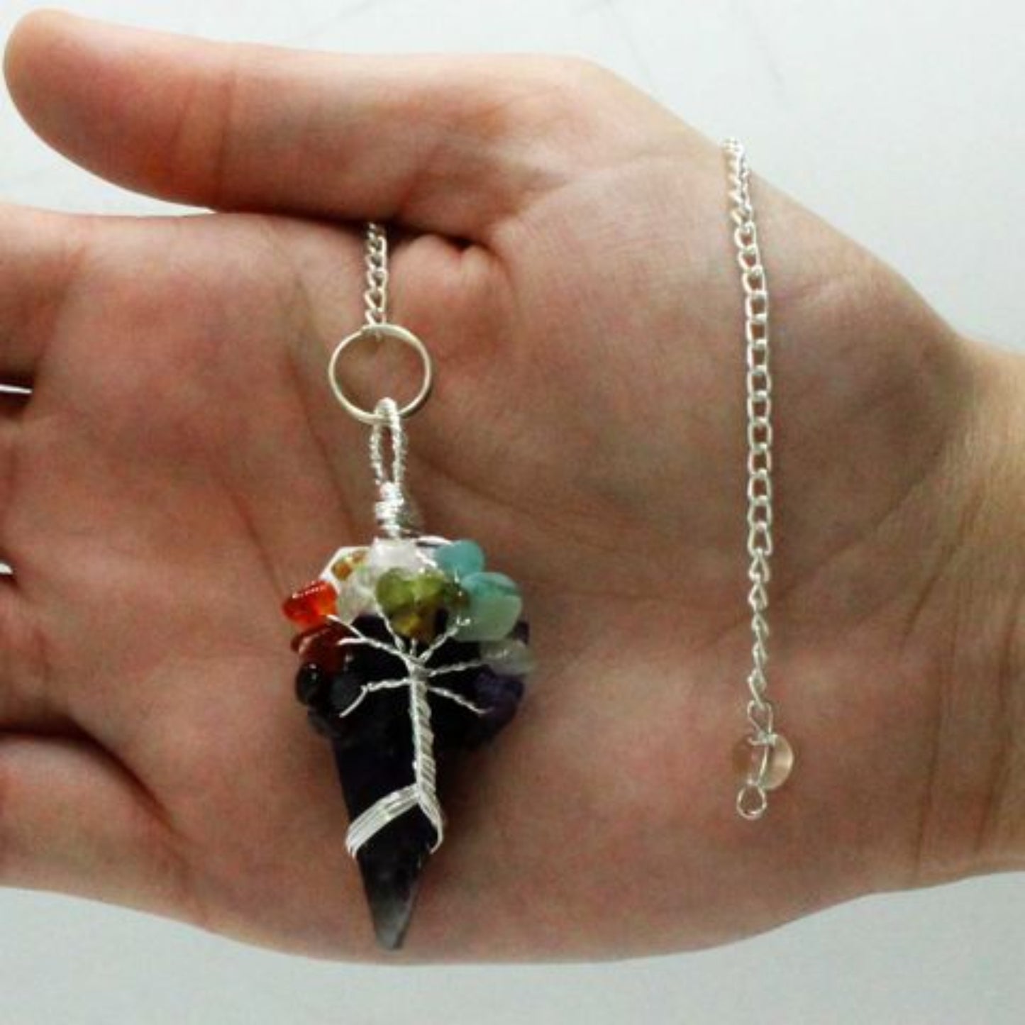 amethyst pendulum seven chakra