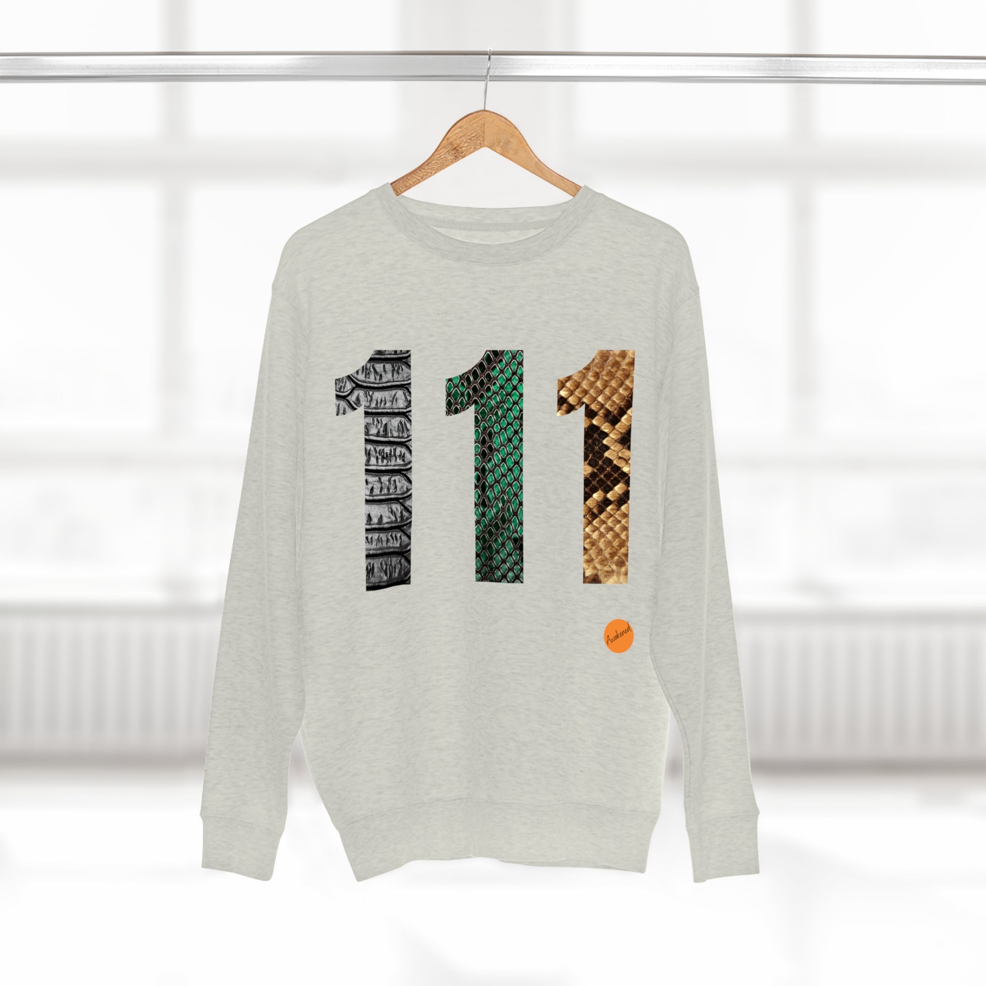 Angel number 111 on sweatshirt