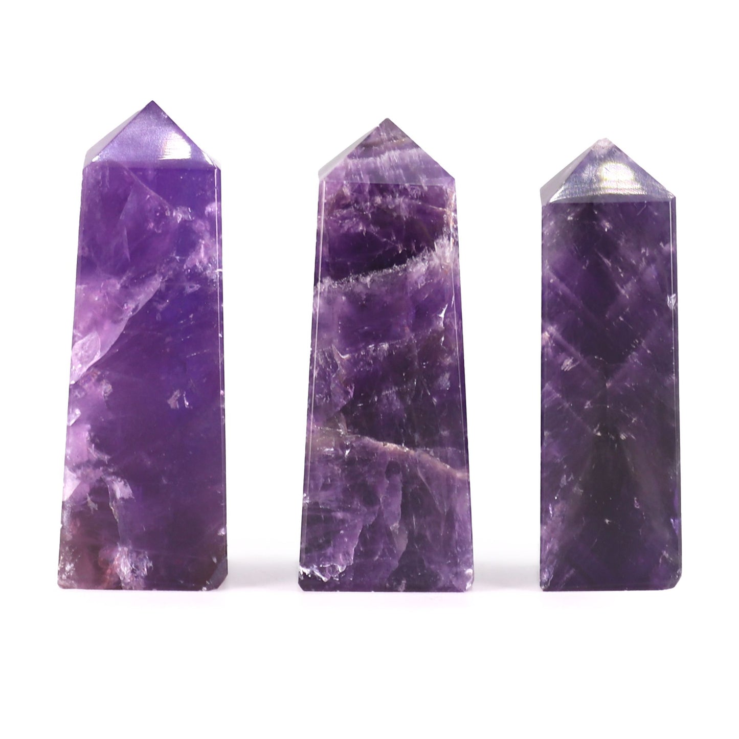 Amethyst crystal point tower