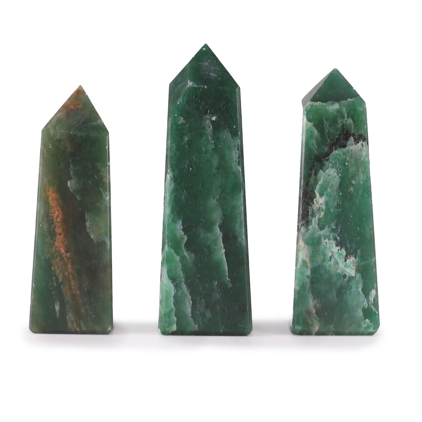 Indian Jade crystal point tower