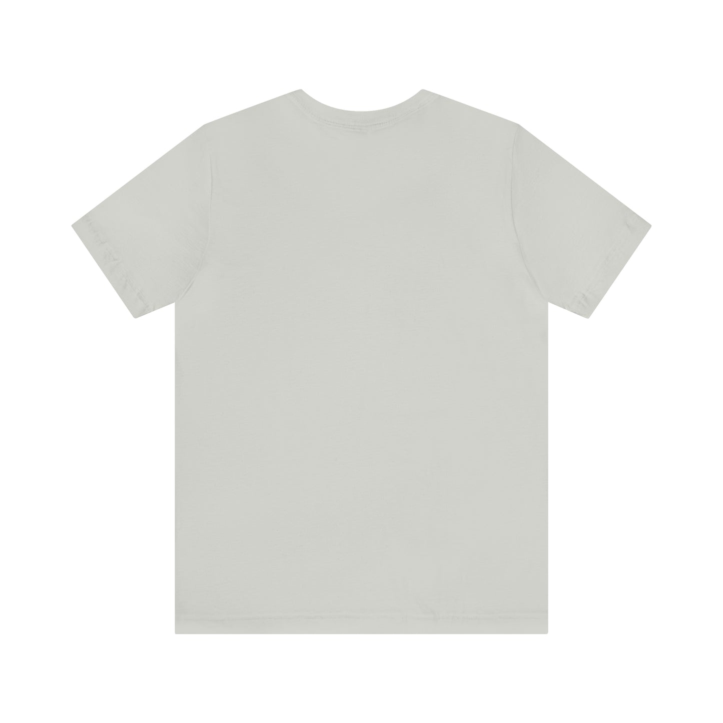 light grey T-shirt's back side with no print
