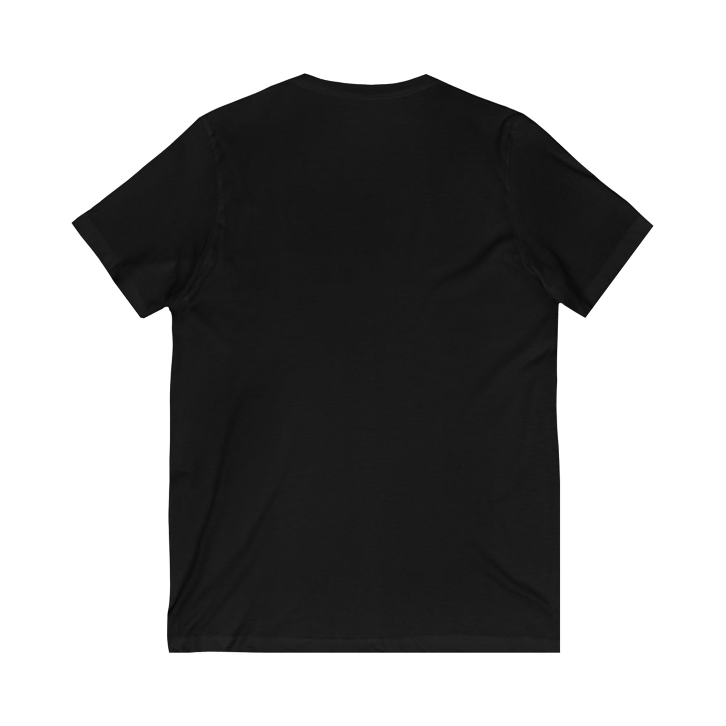 back side of a black T-shirt