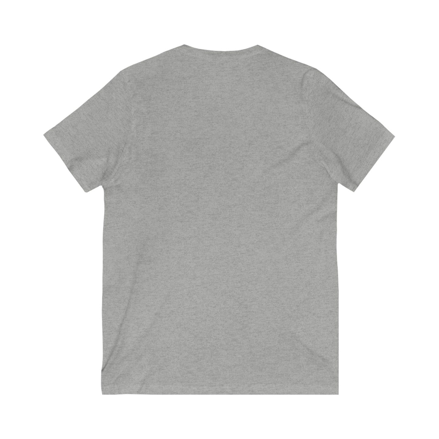 grey T-shirt, back side