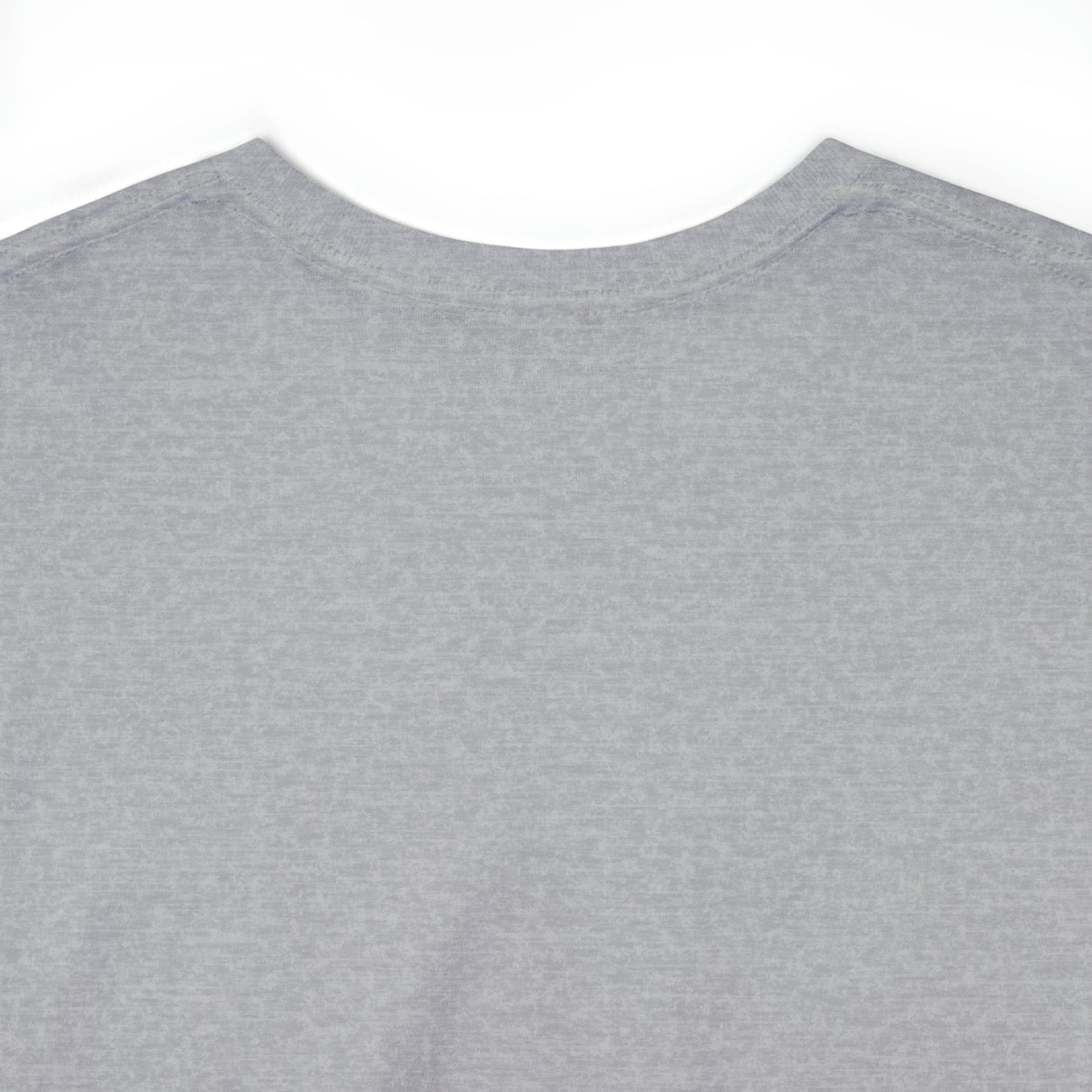 back side of a grey tshirt