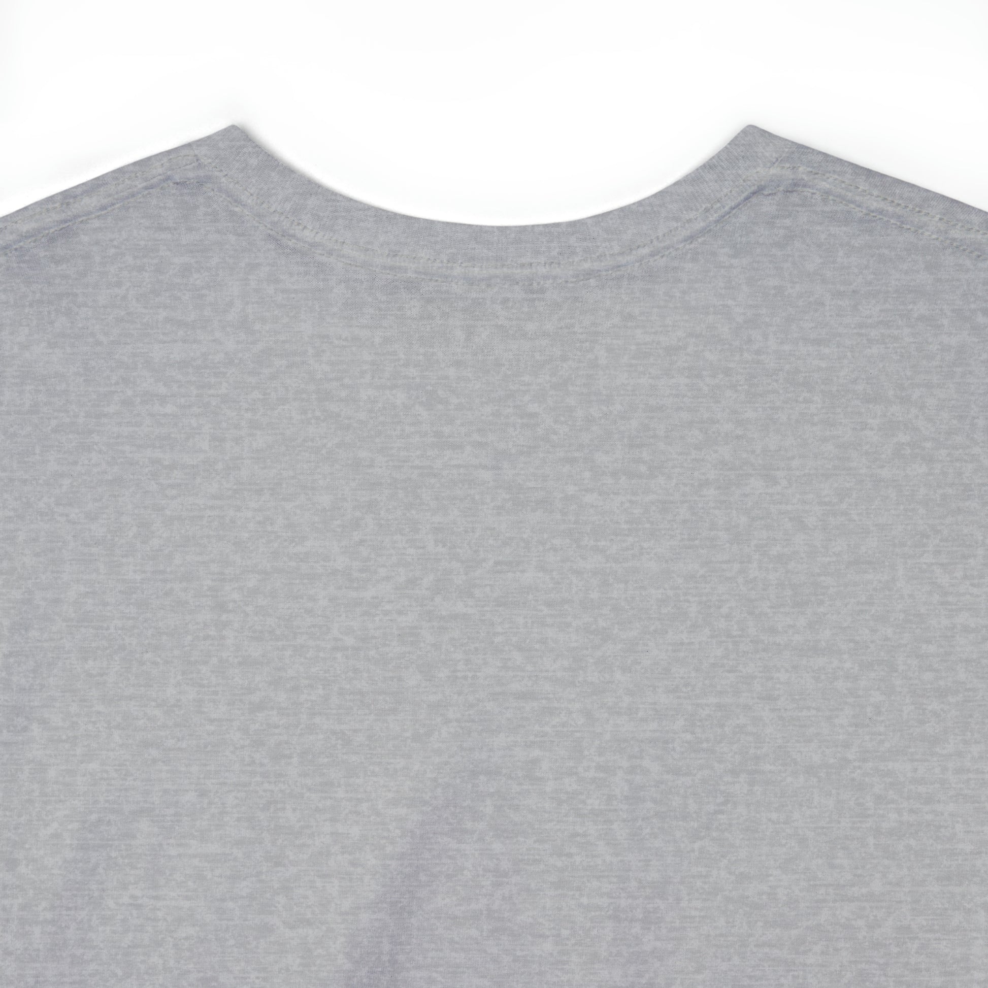 back side of a grey tshirt