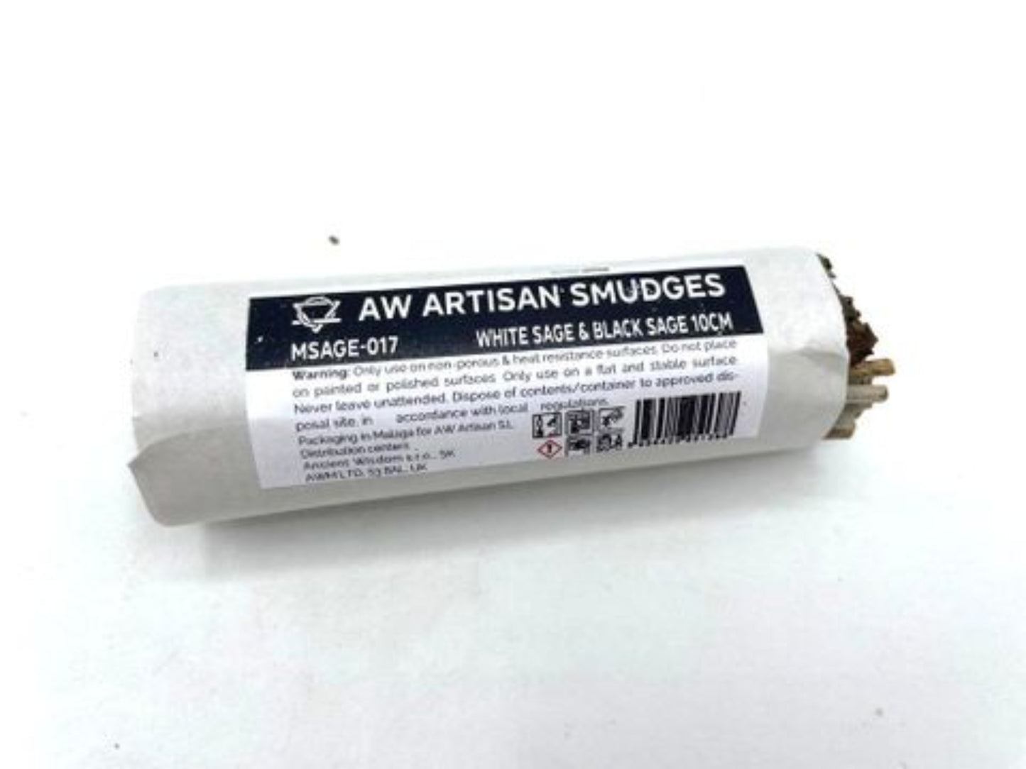 Black and white sage smudge stick