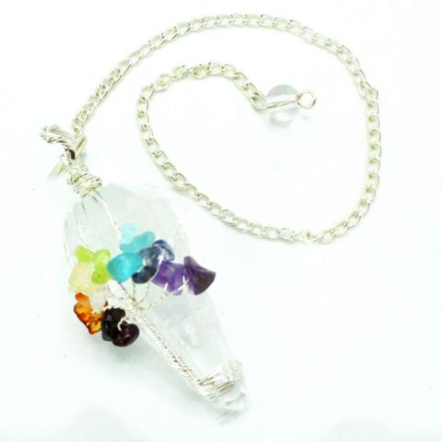 clear quartz pendulum