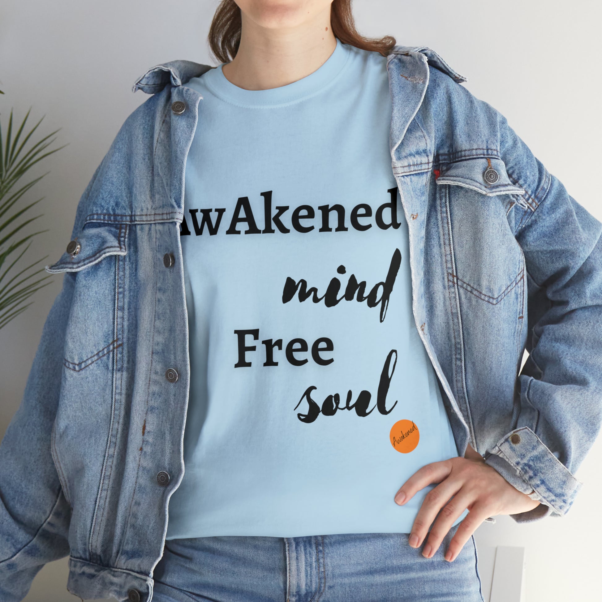 Light blue tshirt free soul