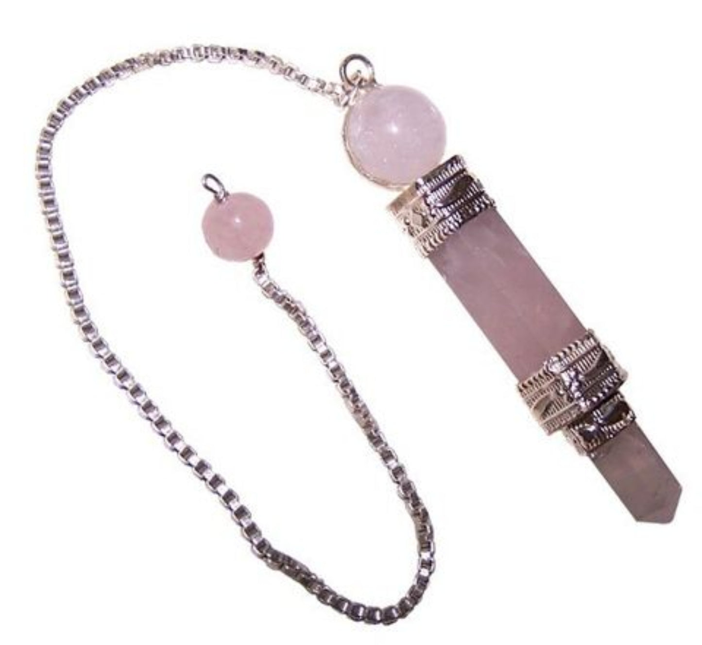 Rose quartz pendulum