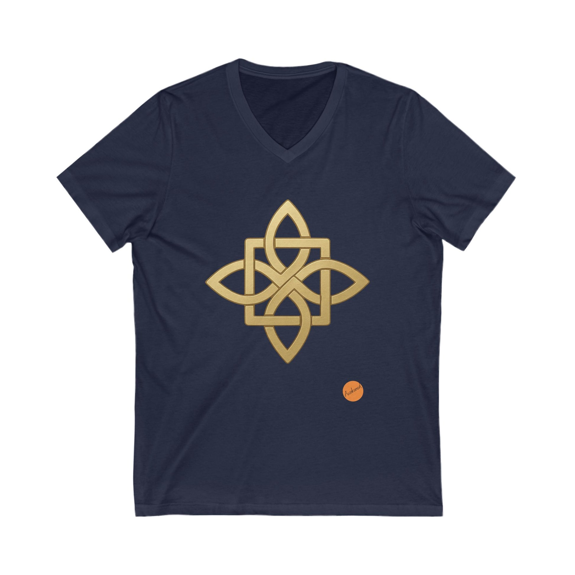 Royal blue T-shirt Celtic cross