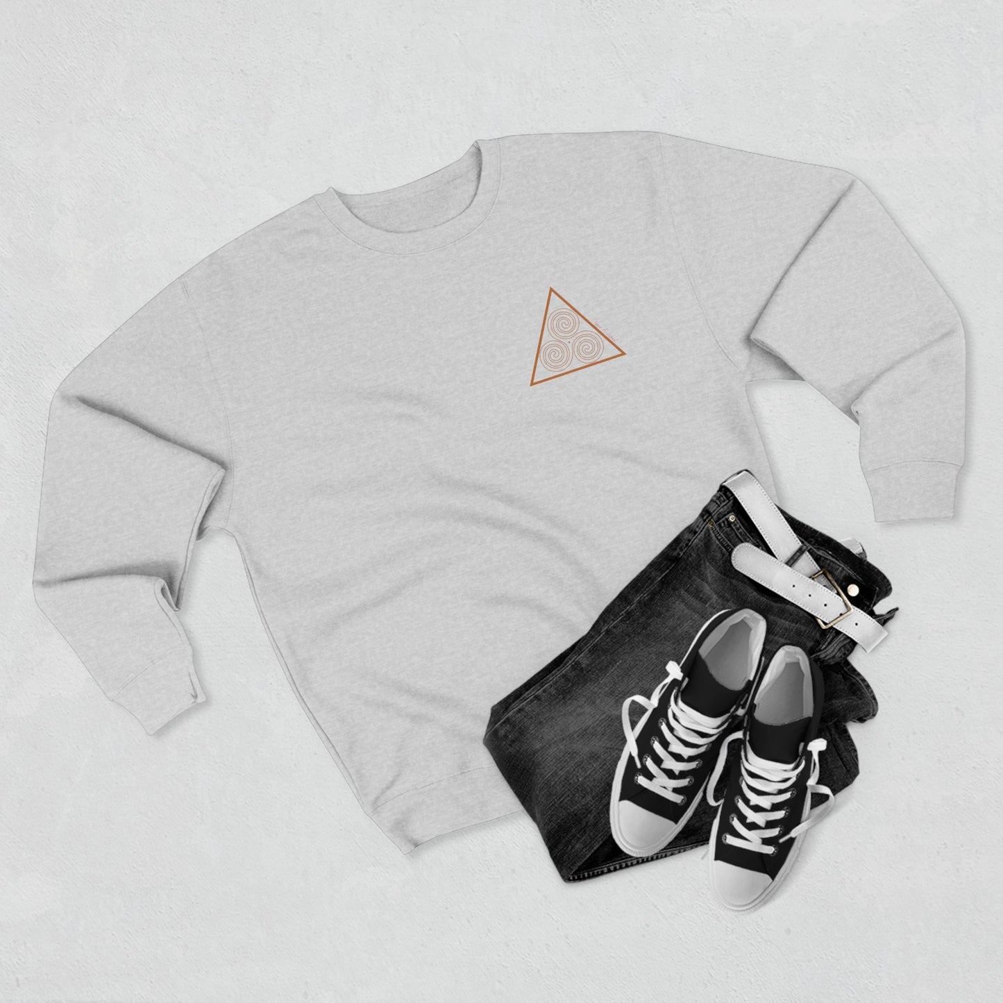 Unisex seatshirt with sacred geometry symbol