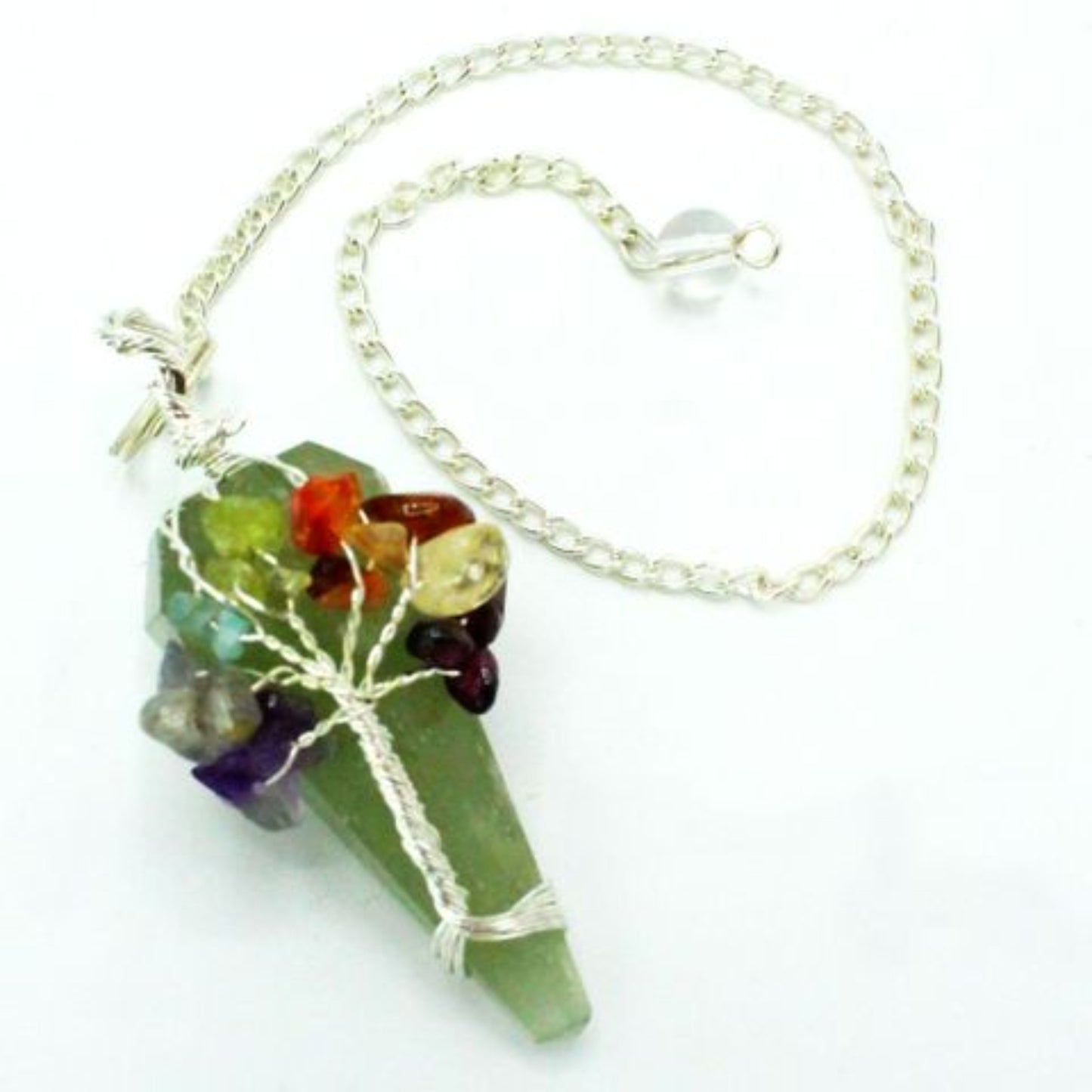 Green aventurine pendulum for meditation