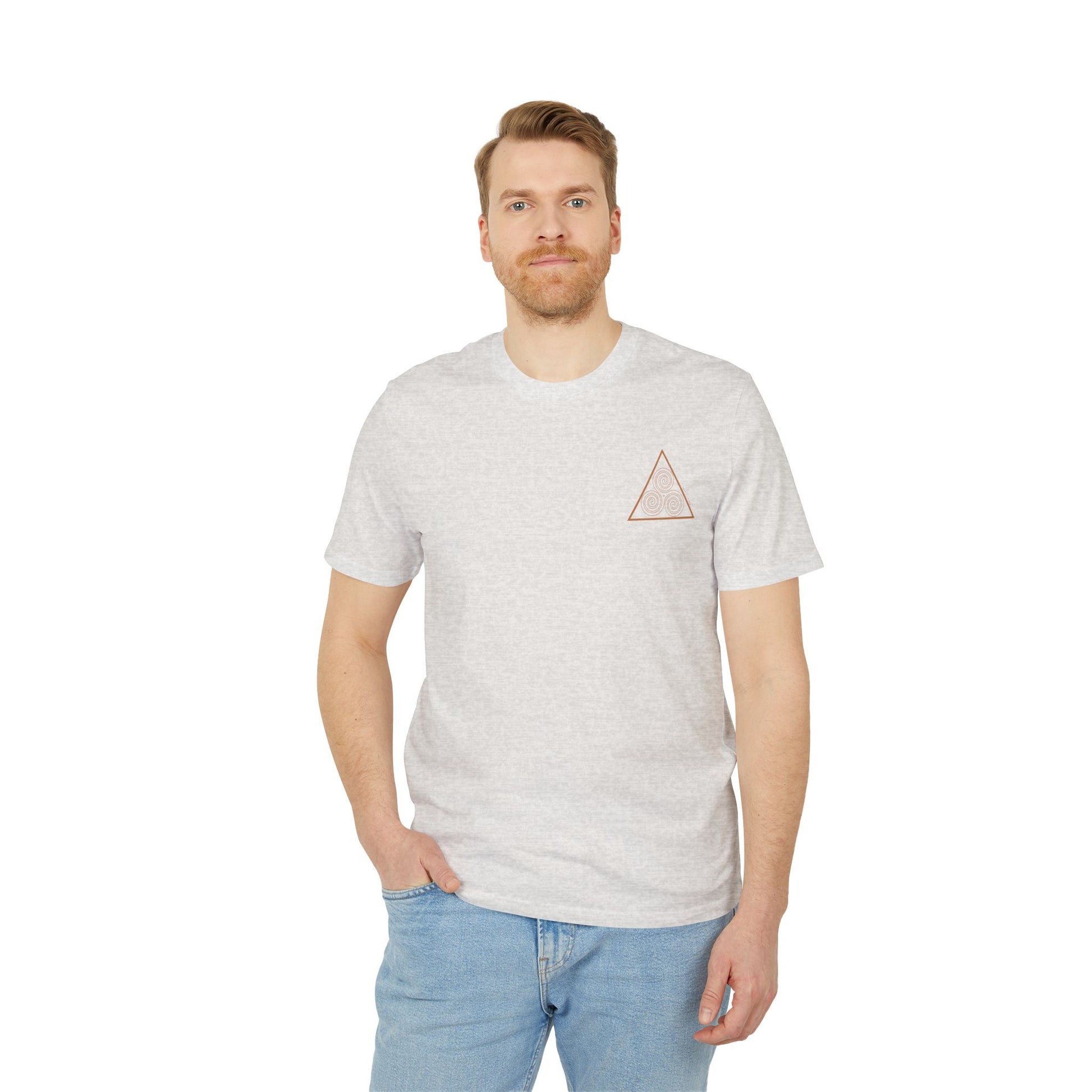 triskelion symbol on t-shirt