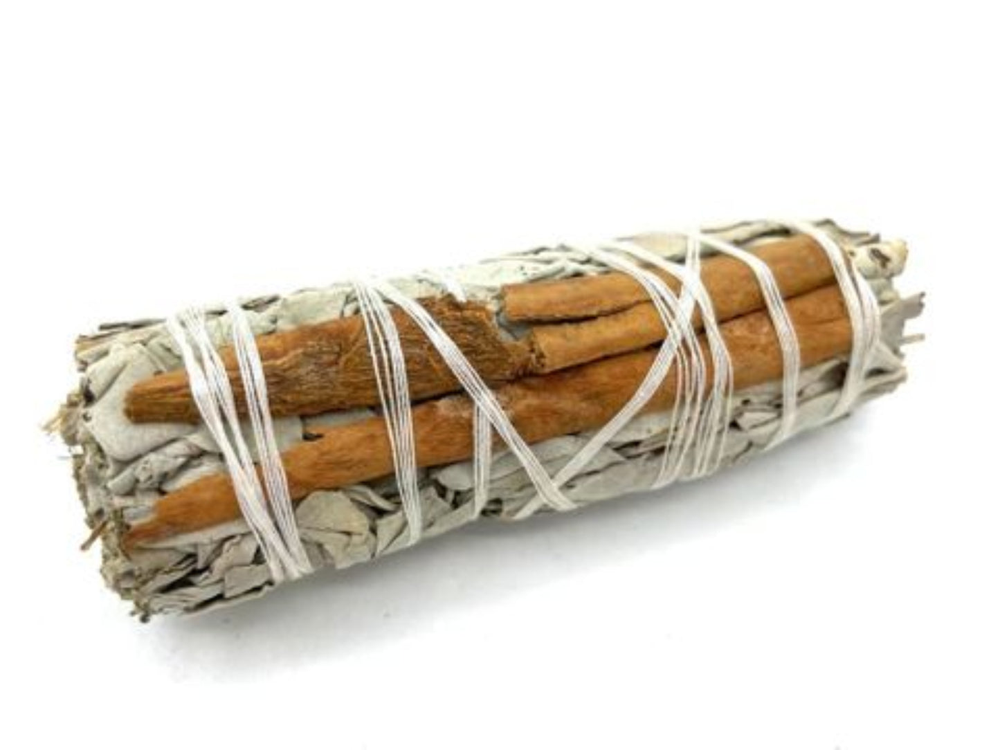 white sage and cinnamon smudge stick