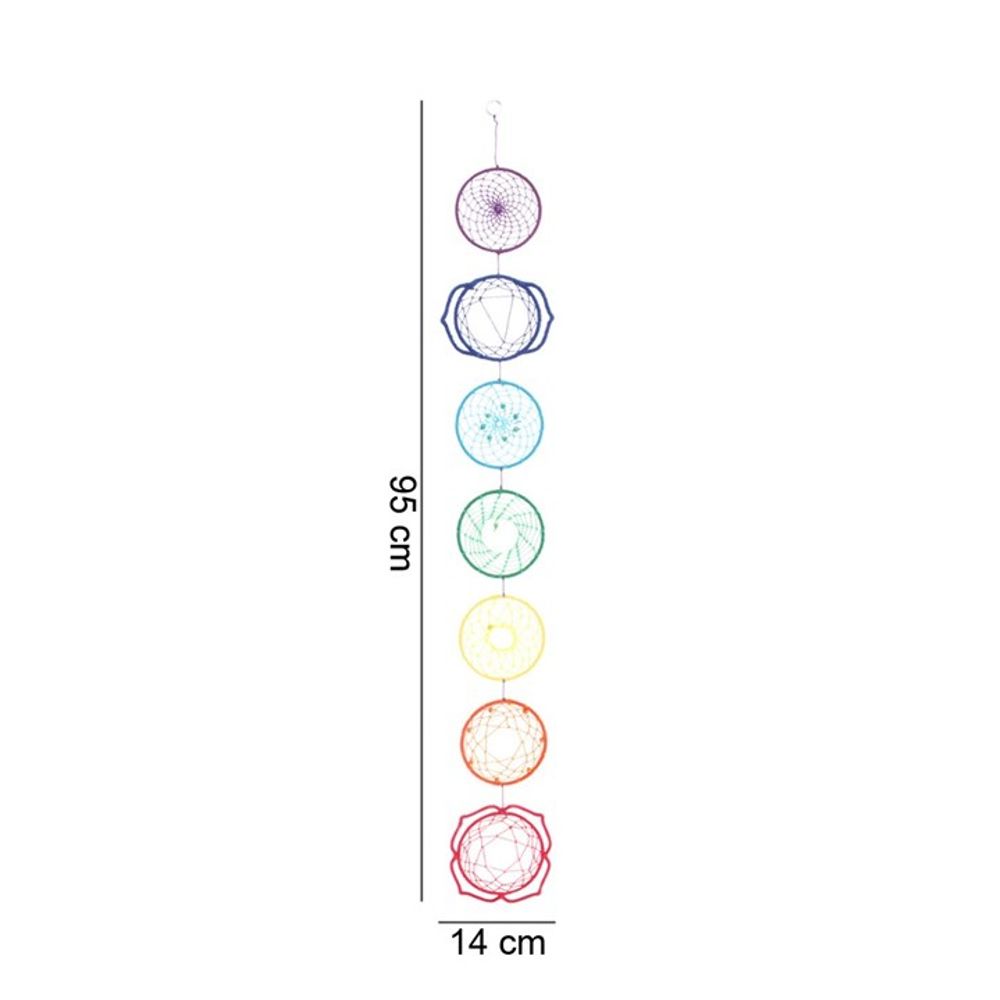 yoga room decor, chakra dreamcatcher