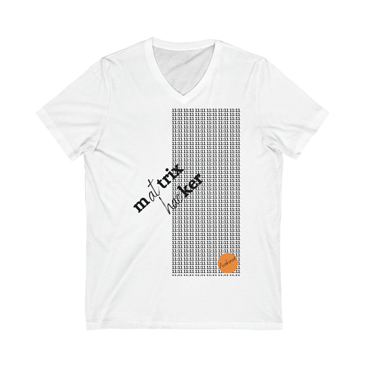 white matrix t-shirt