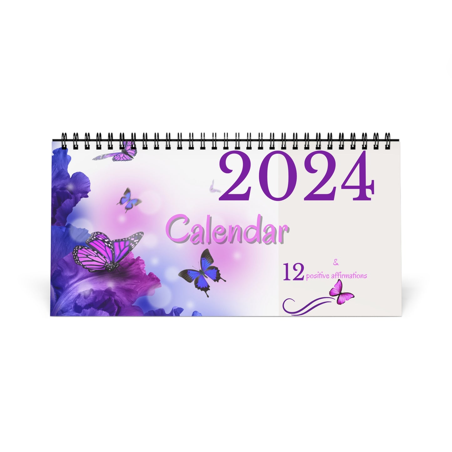 Desk Calendar with positive affirmations. Motivational calendar 2024