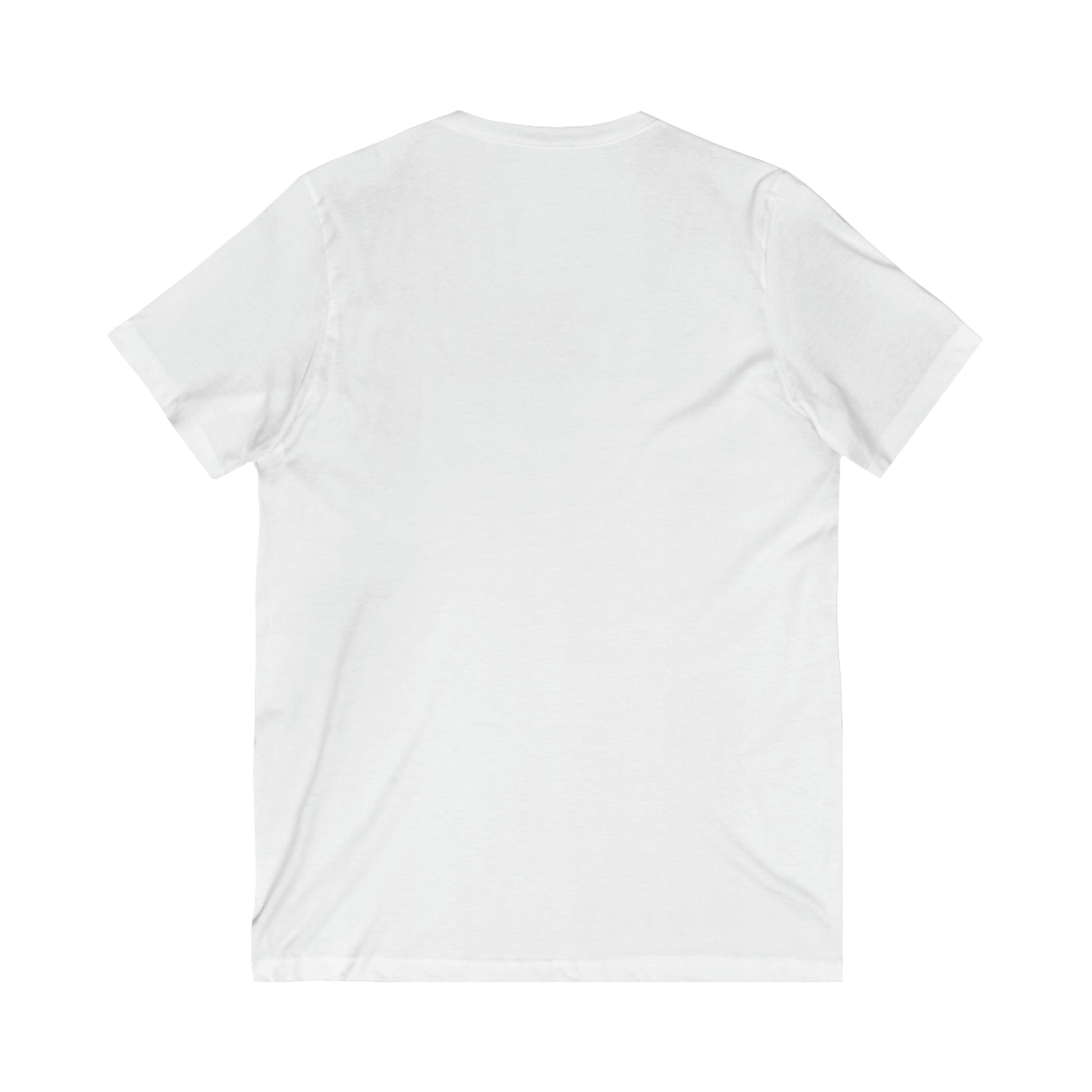 Back side of a white T-shirt with no print