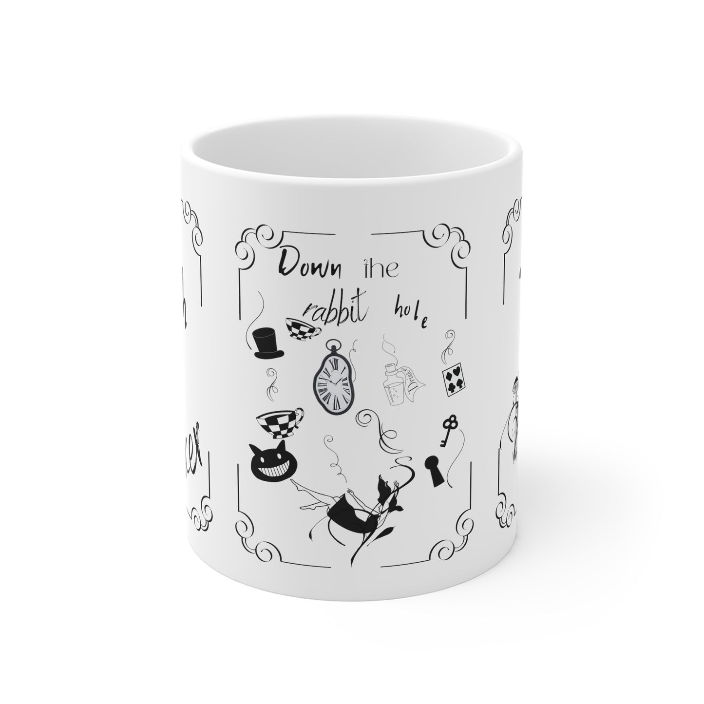 Down the rabbit hole mug