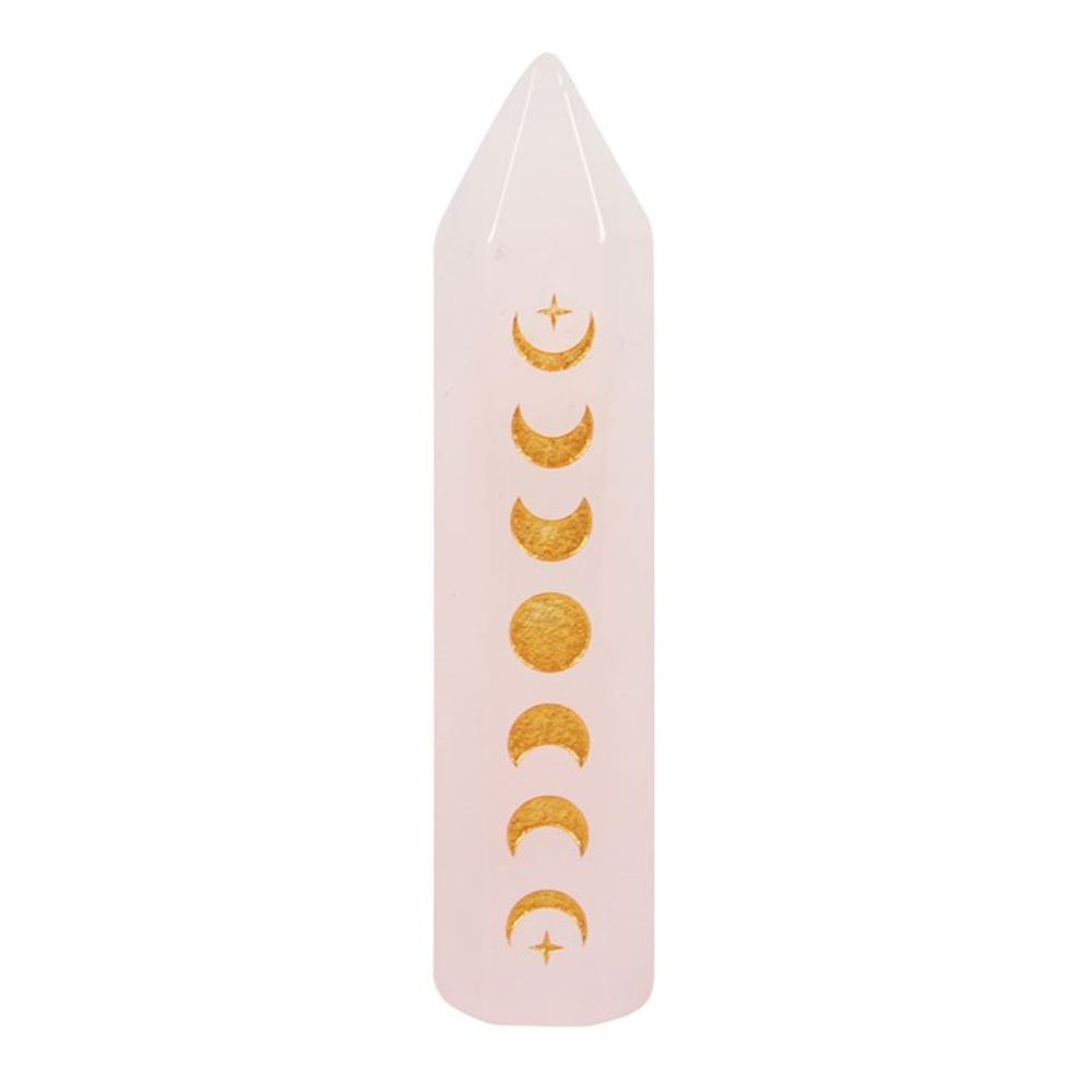 Rose quartz crystal point