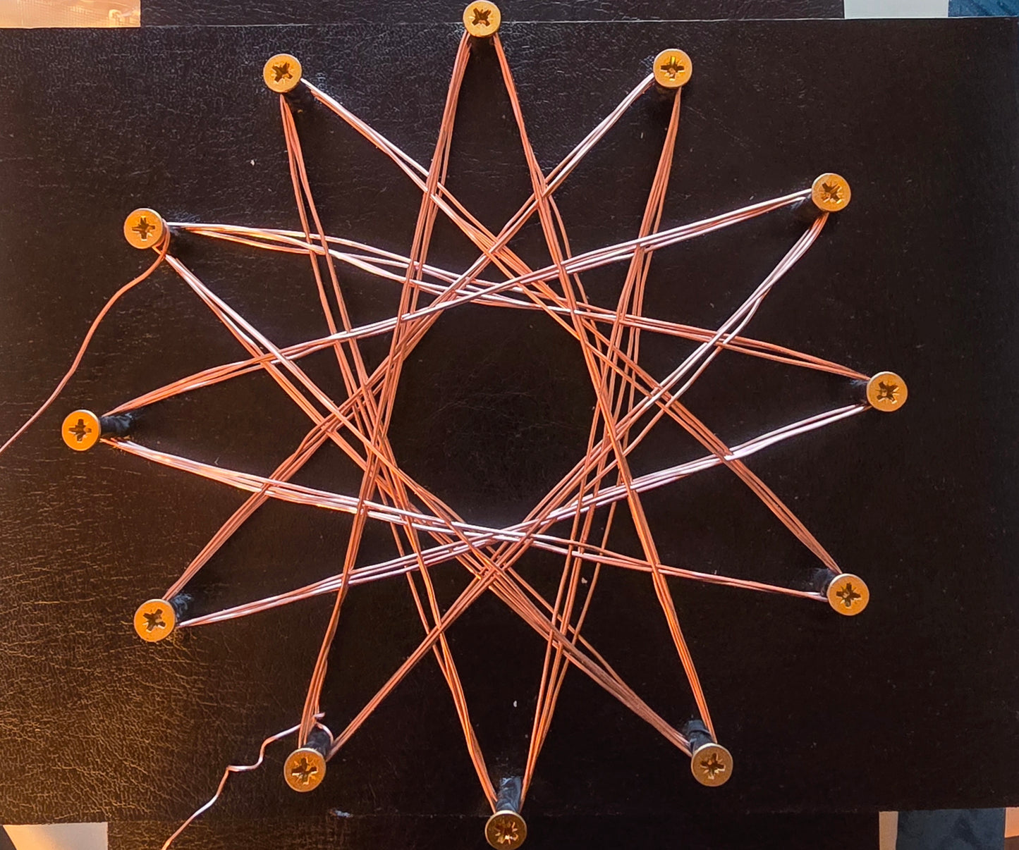 sacred geometry star copper coil