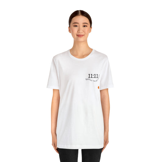 woman wearing spiritual awakening T-shirt