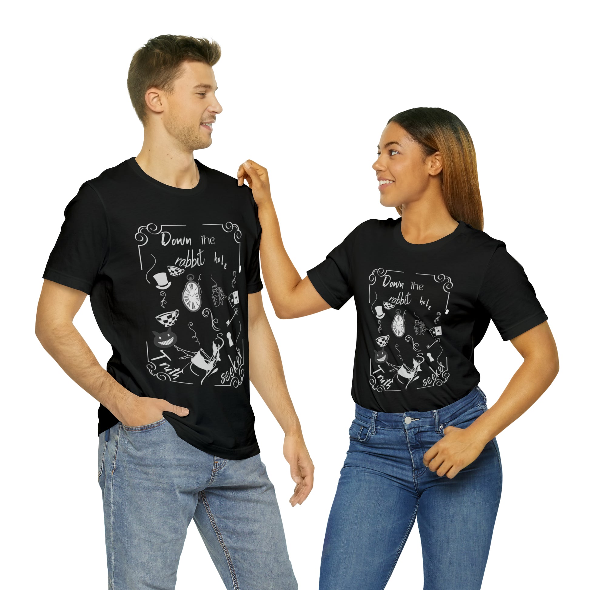 Unisex T-shirt with print from Alice in Wonderland