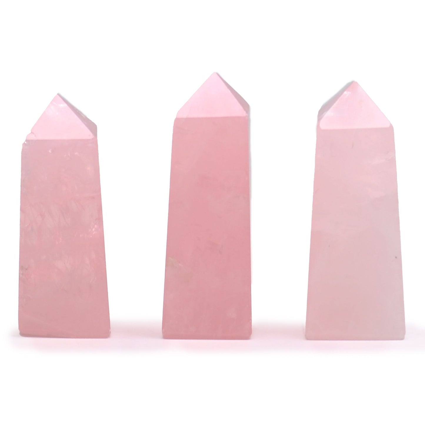 Rose Quartz crystal point tower