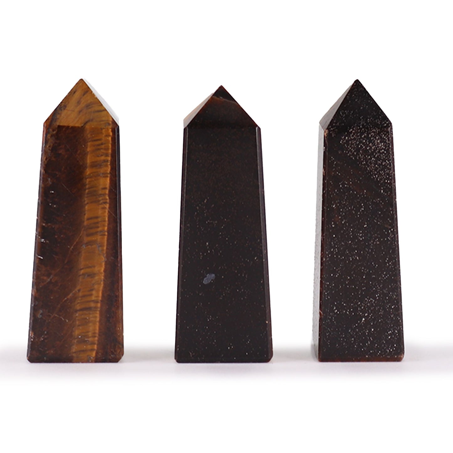 Tiger Eye crystal point tower