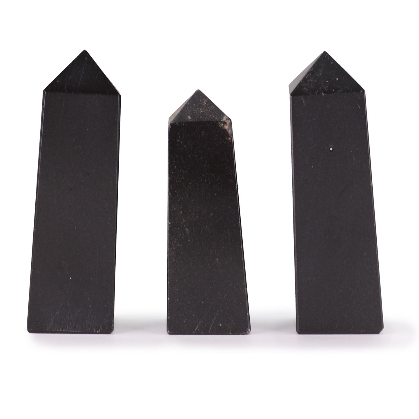 Black Tourmaline crystal point tower