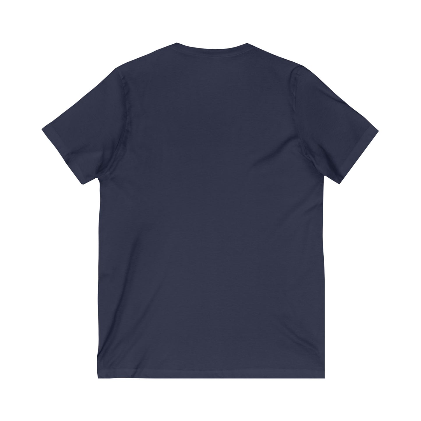 back side of royal blue T-shirt with Celtic cross