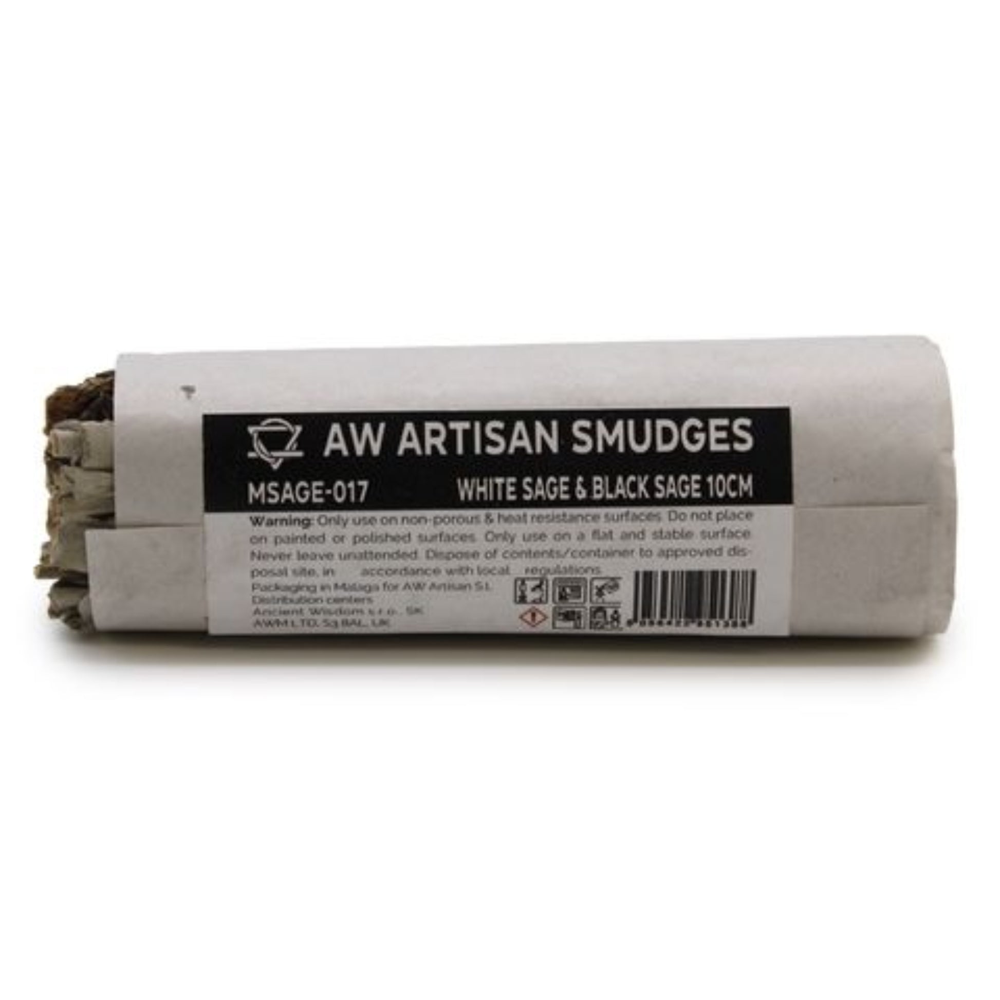 white and black sage smudge stick