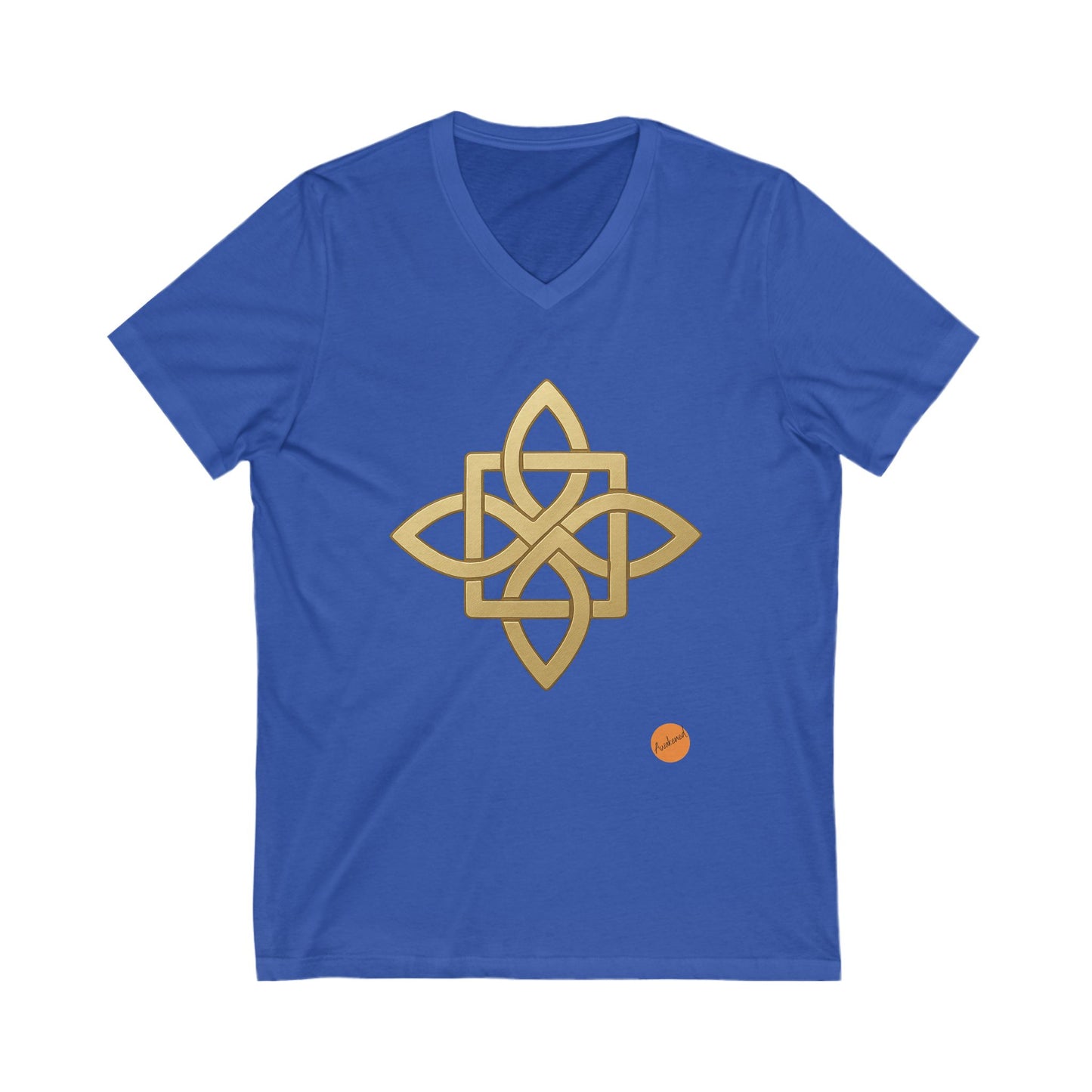 Light blue T-shirt Celtic cross