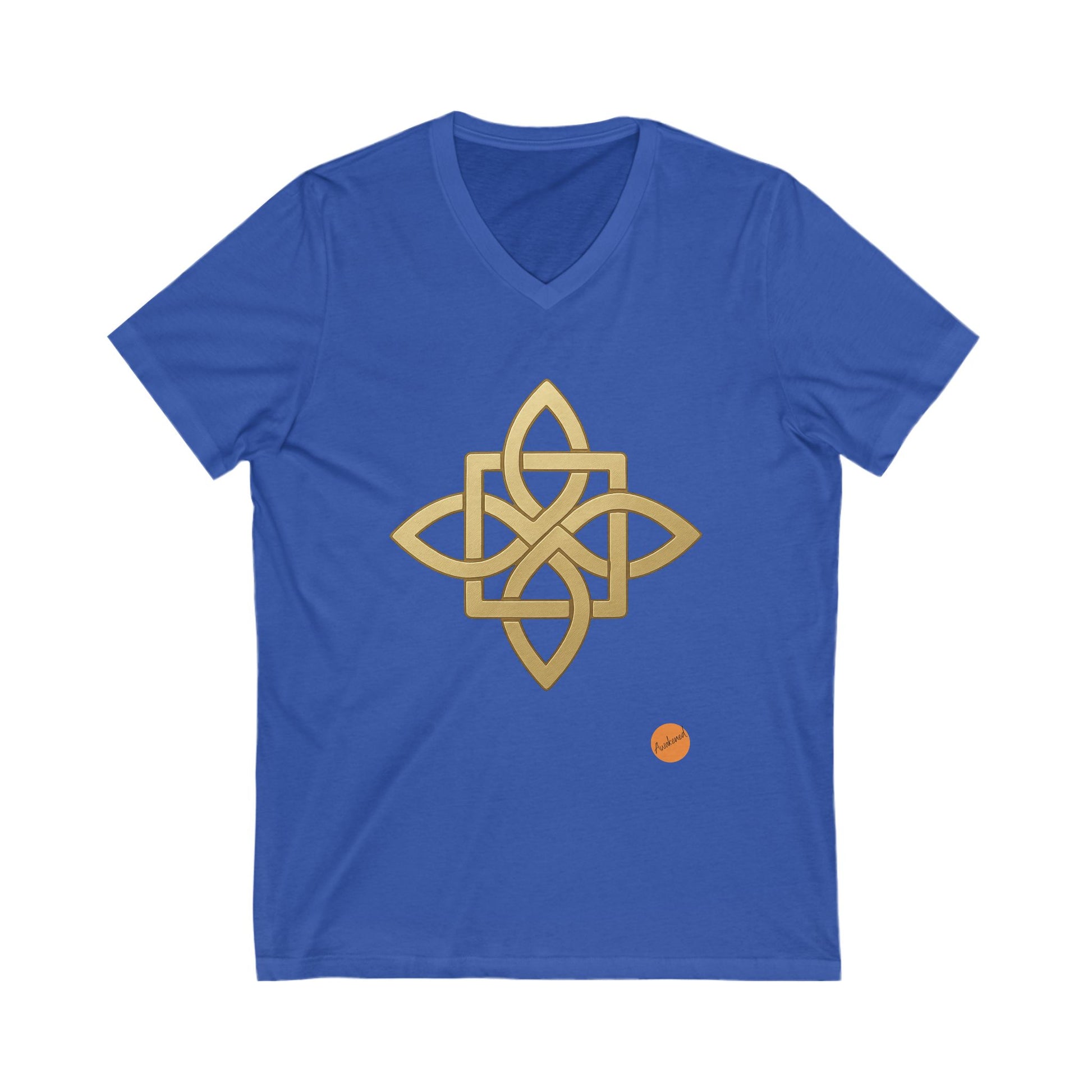 Light blue T-shirt Celtic cross