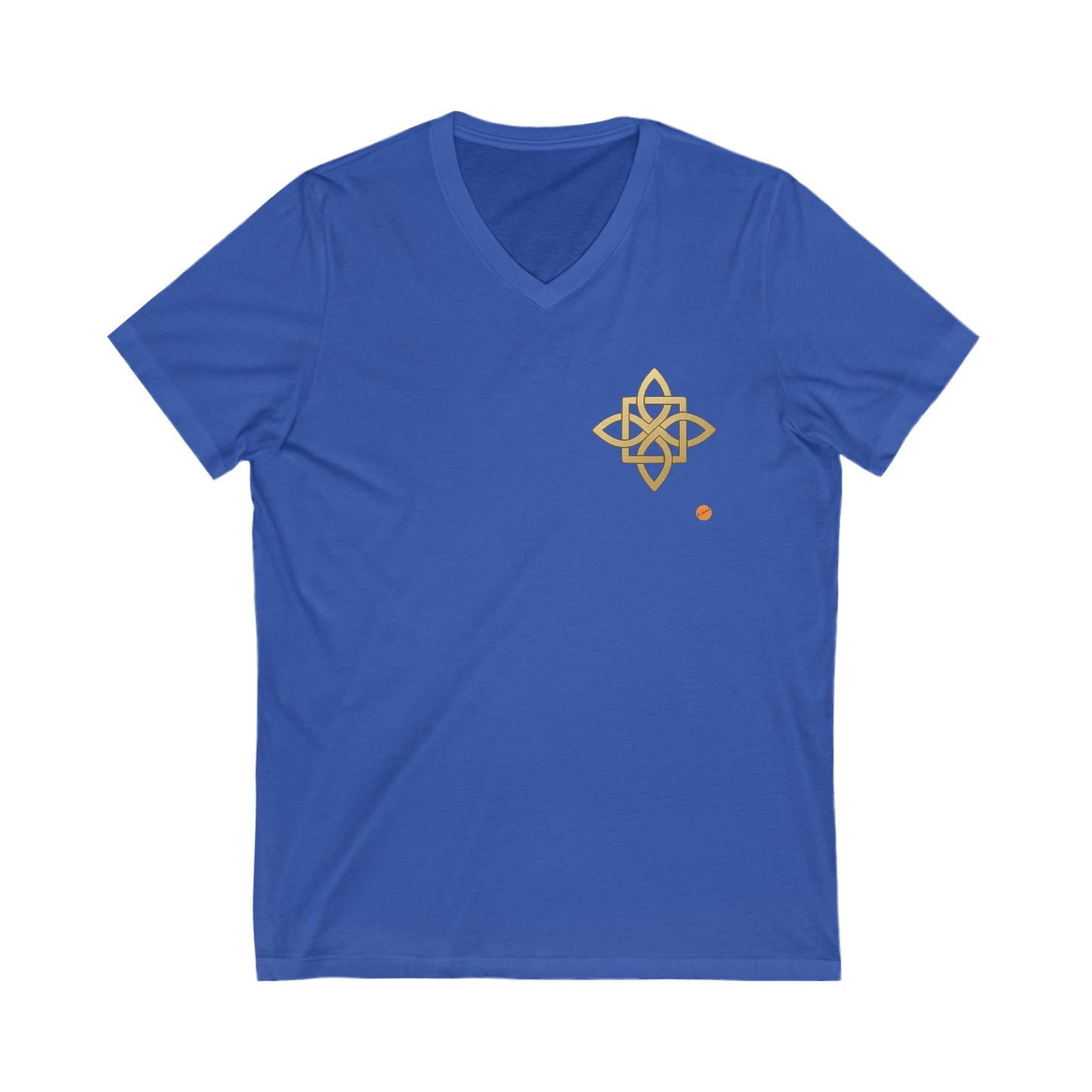 blue T-shirt sacred geometry Celtic cross