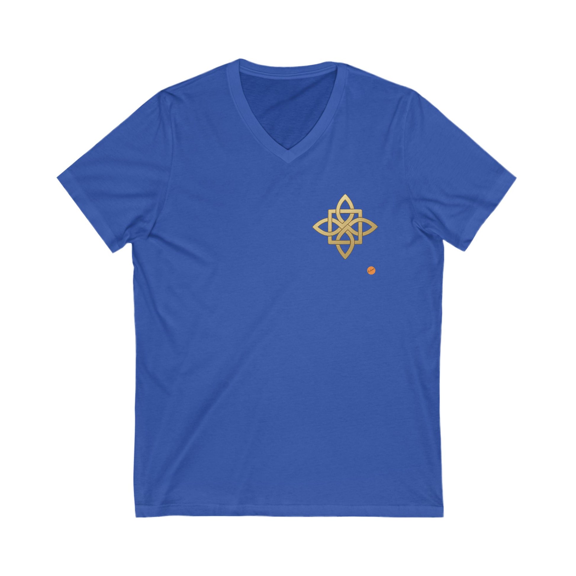 blue T-shirt sacred geometry Celtic cross
