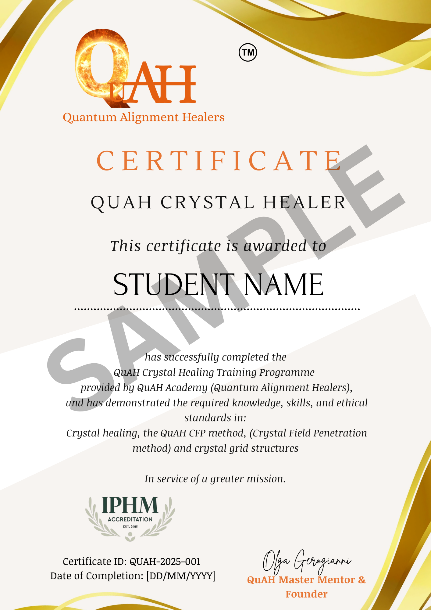 QuAH Crystal Healing course