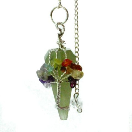 Green aventurine pendulum for abundance