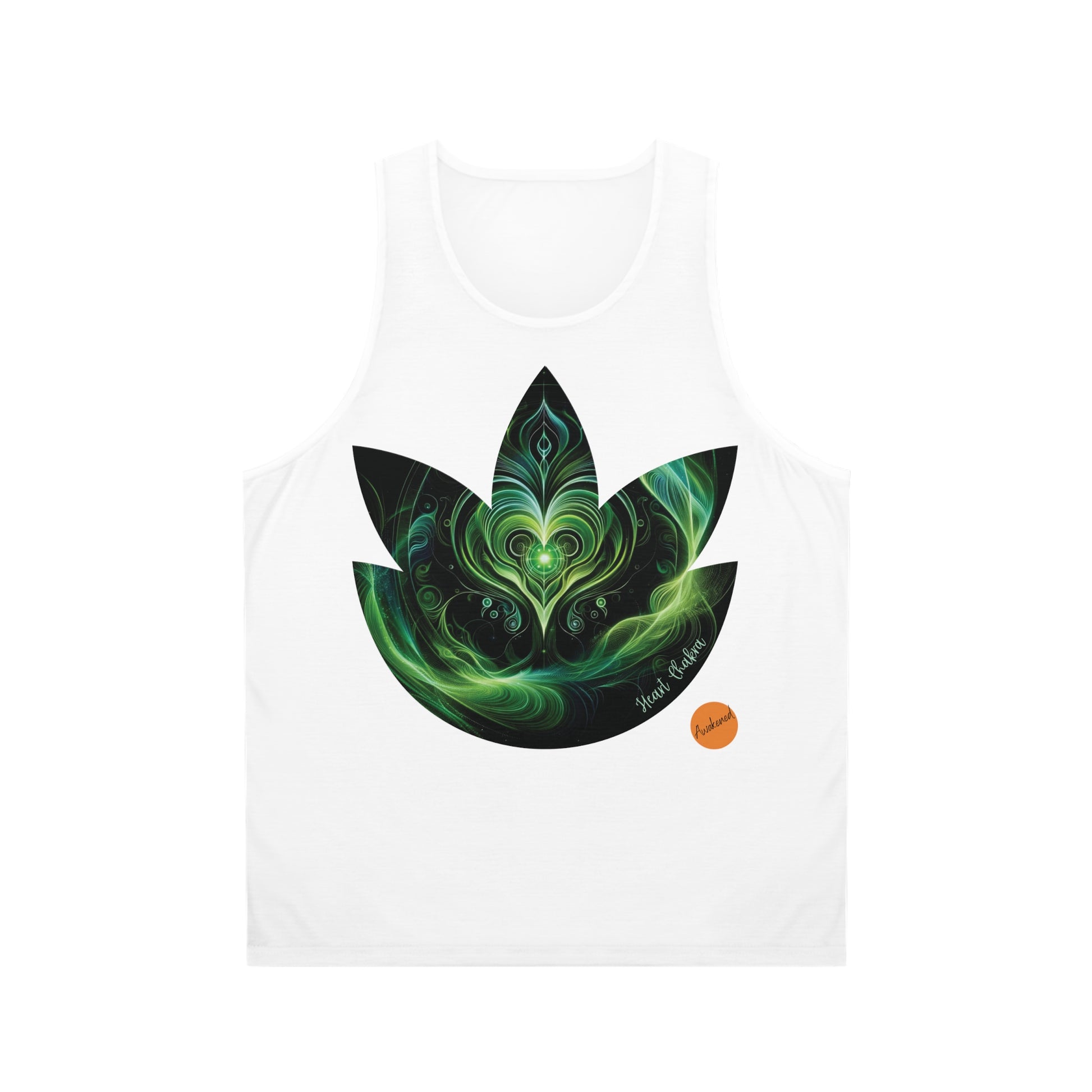 heart chakra print on top tank