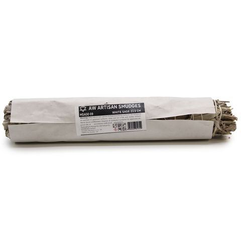 large sage smudge stick with white sage for ritual