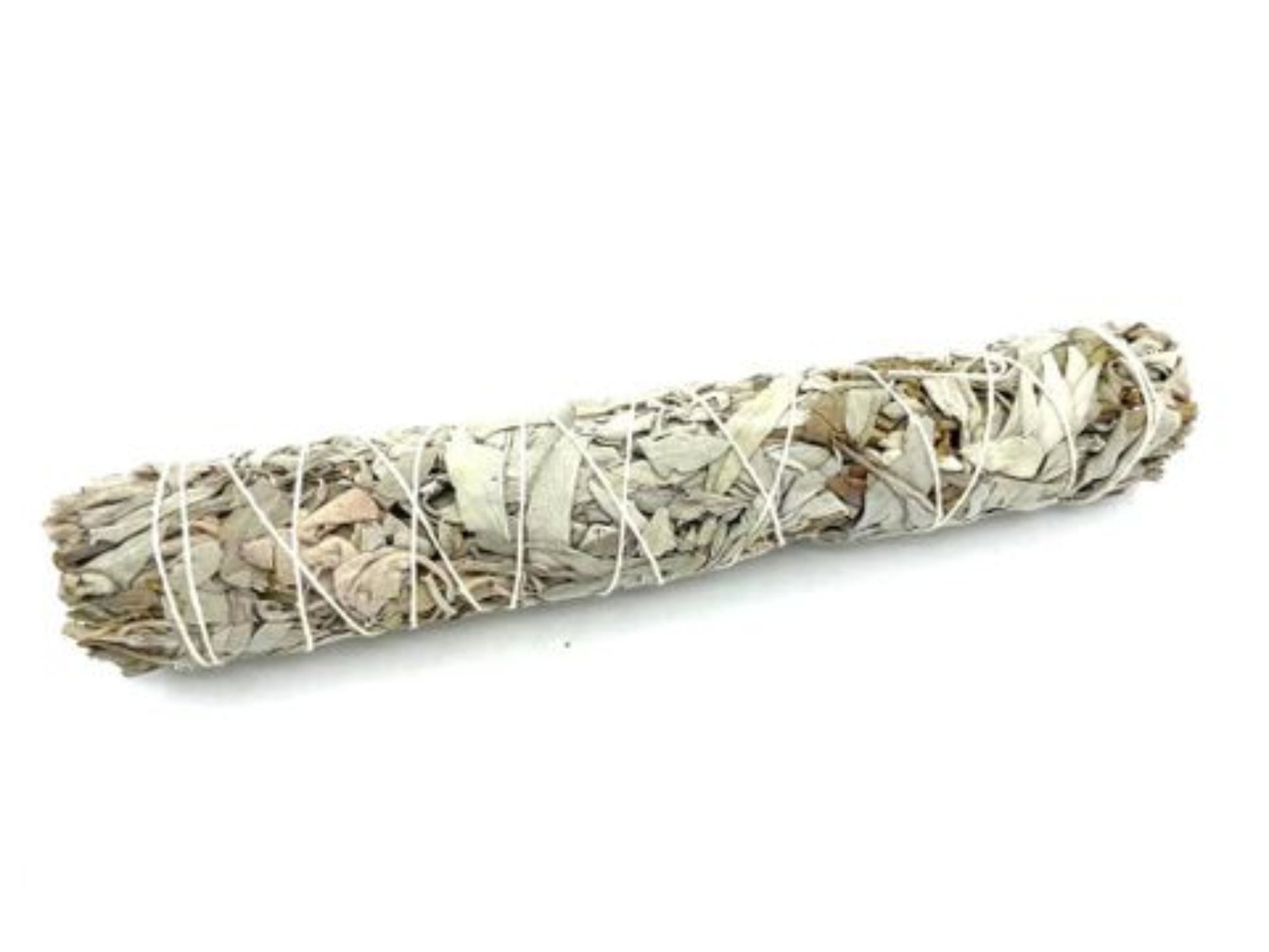 large sage smudge stick with white sage