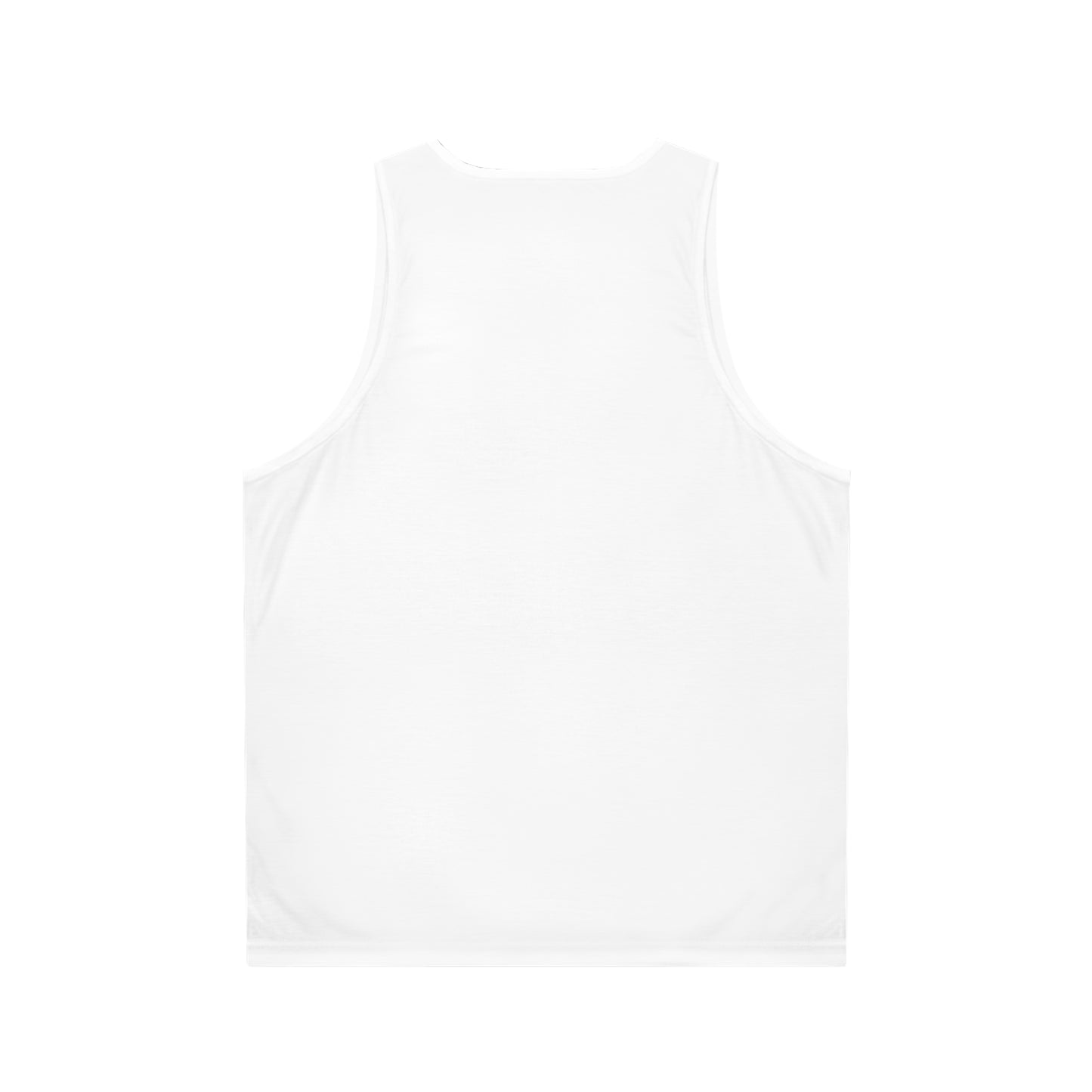 back side with no print of a white crown chakra tank top