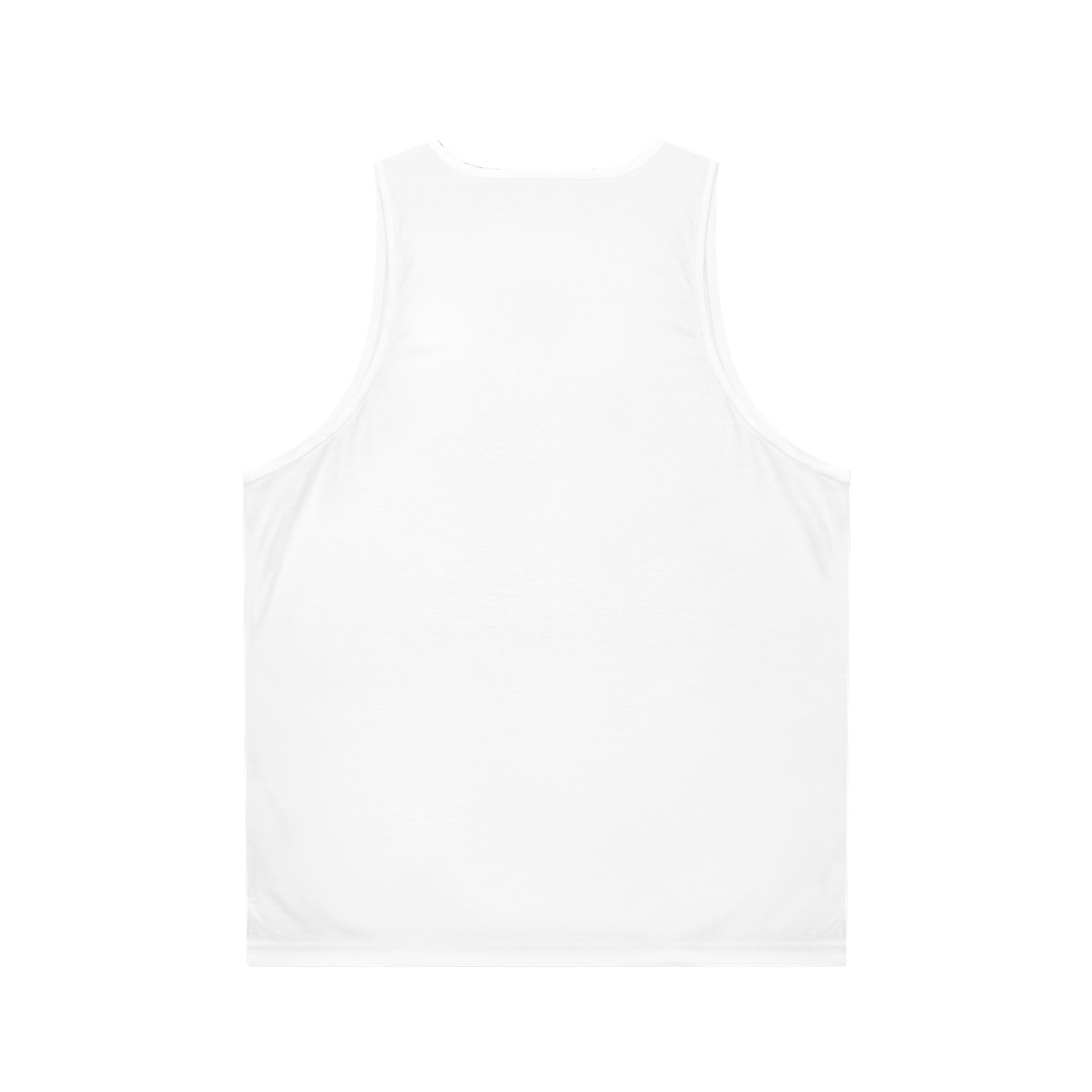 back side with no print of a white crown chakra tank top