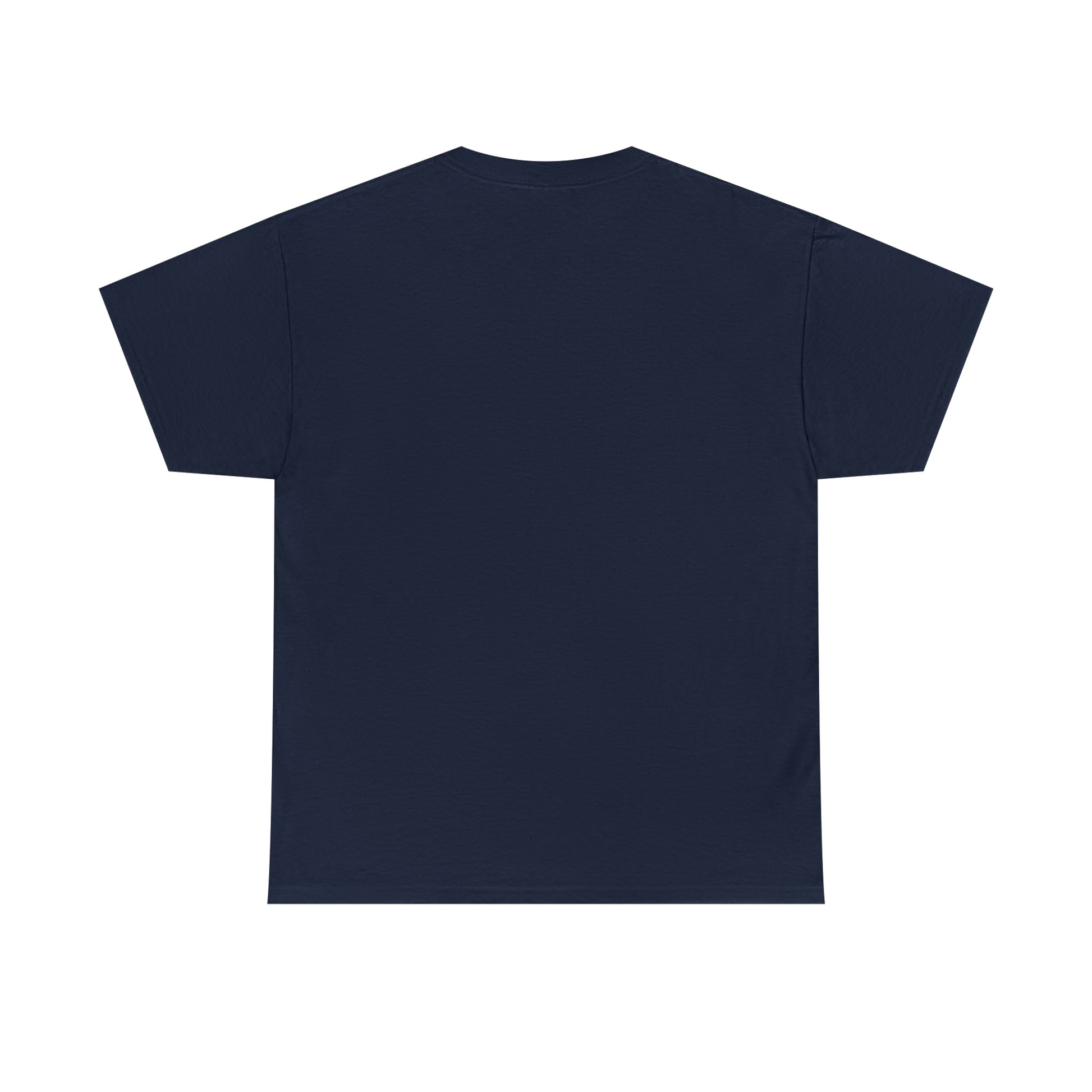 Navy blue T-shirt, back side no print