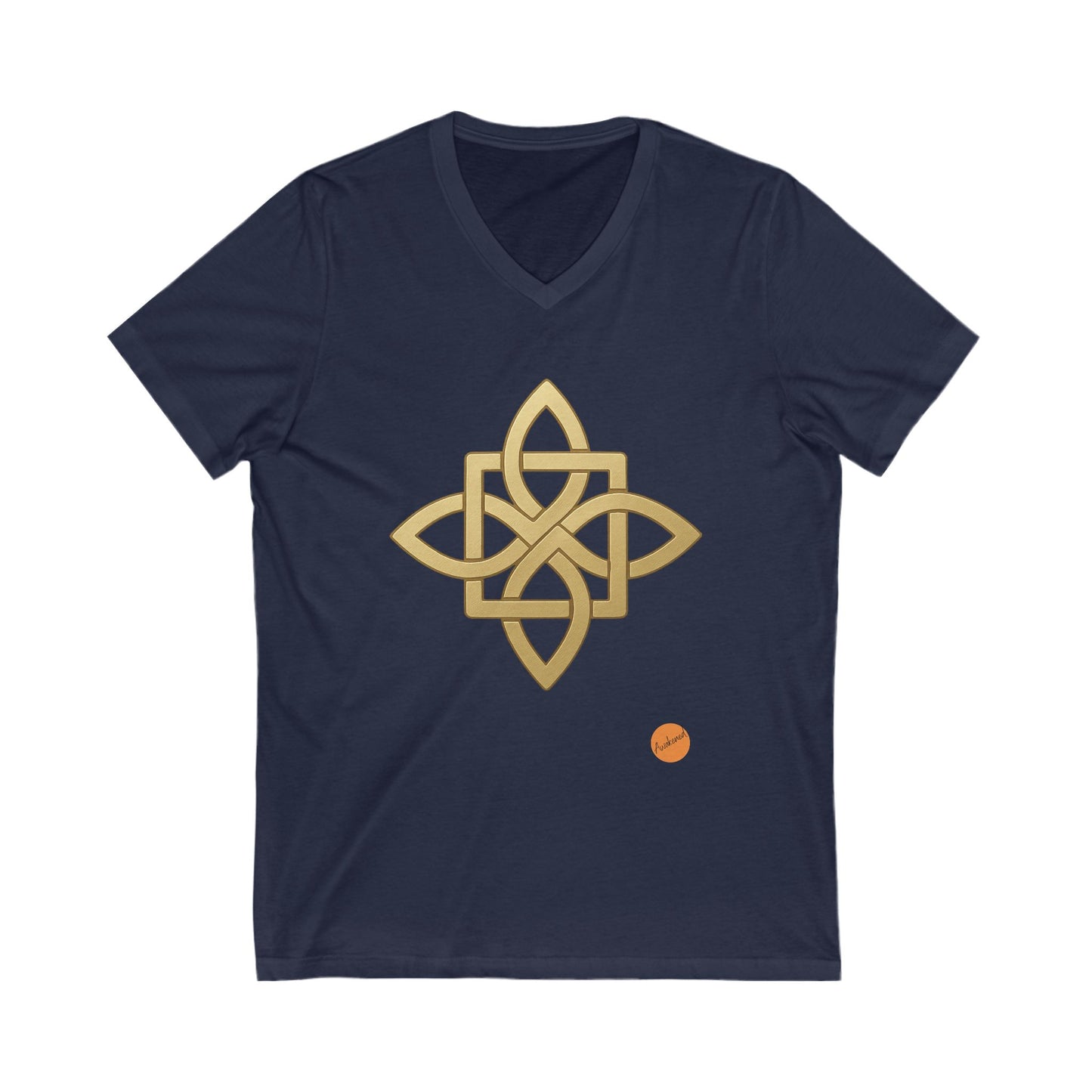 Royal blue T-shirt Celtic cross