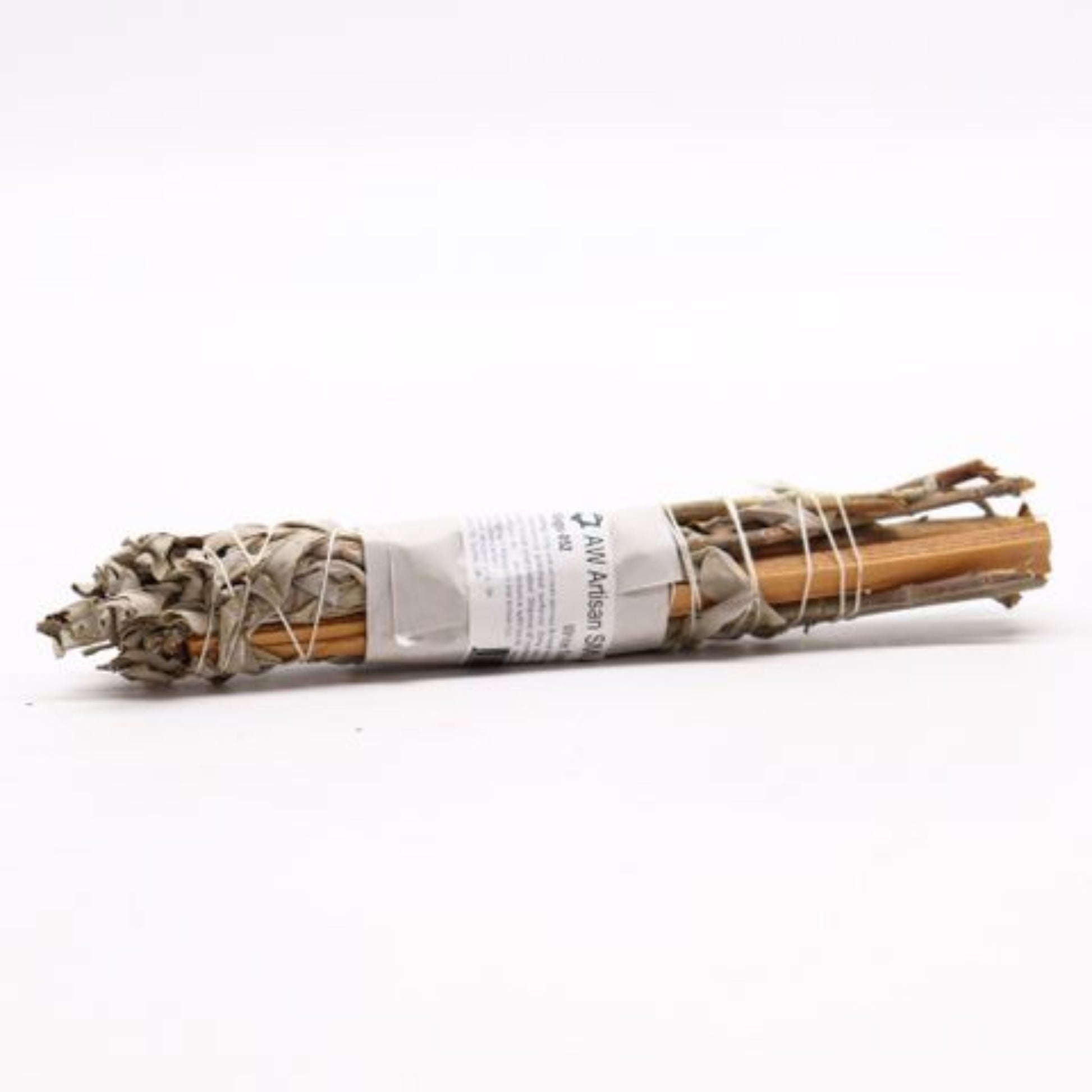 sage smudge with palo santo