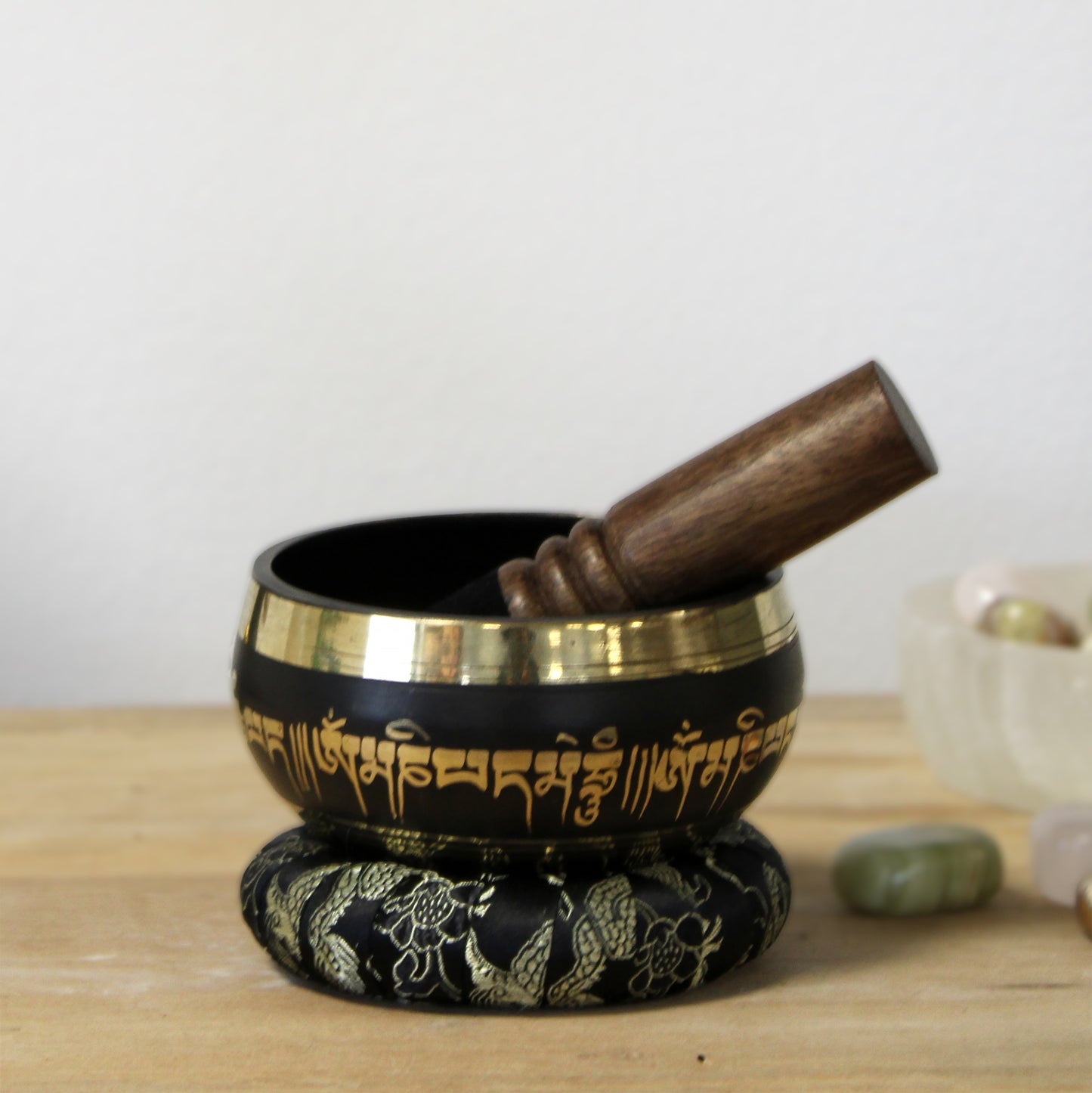 singing bowl with mallet